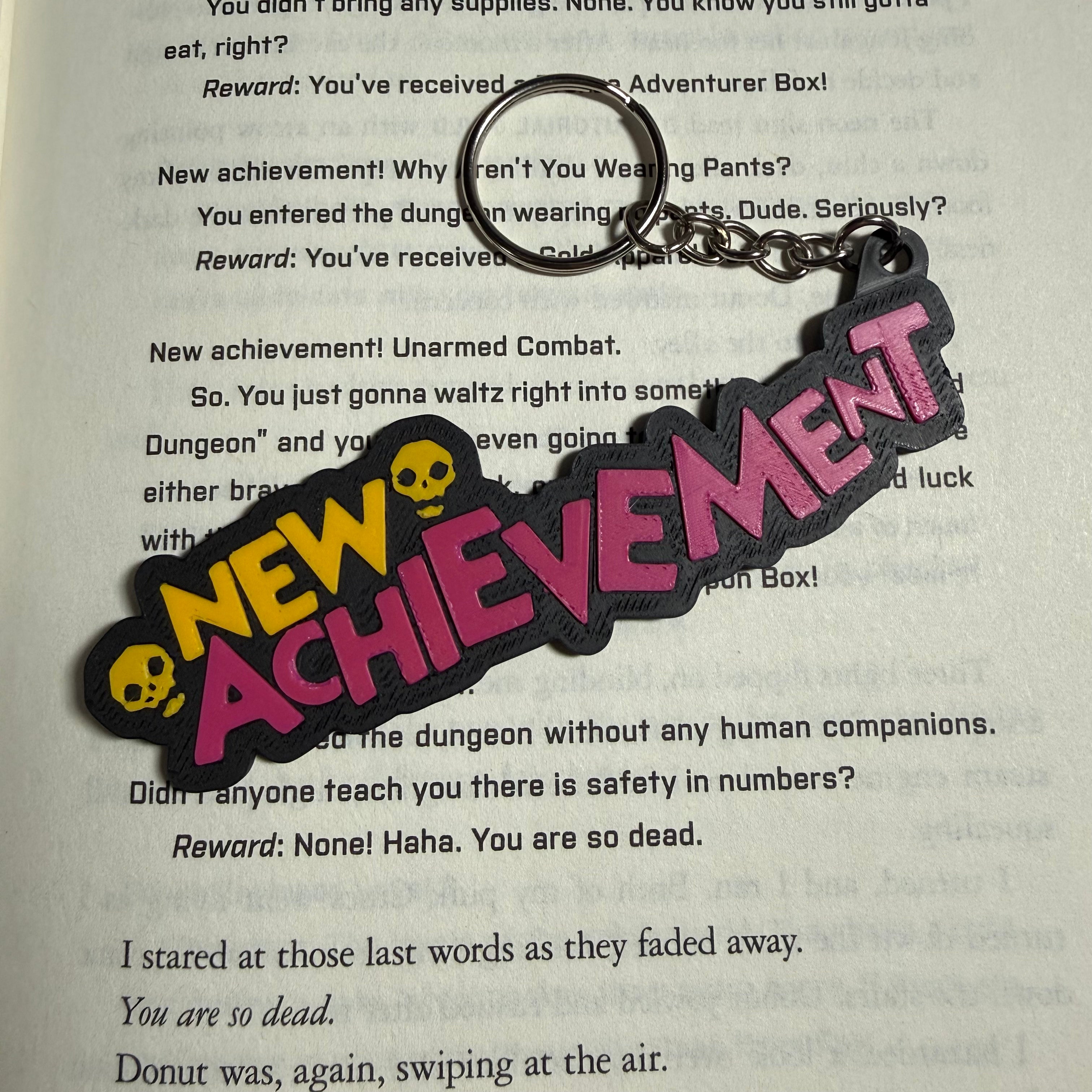Dungeon Crawler Carl Inspired Achievement Unlocked Keychain