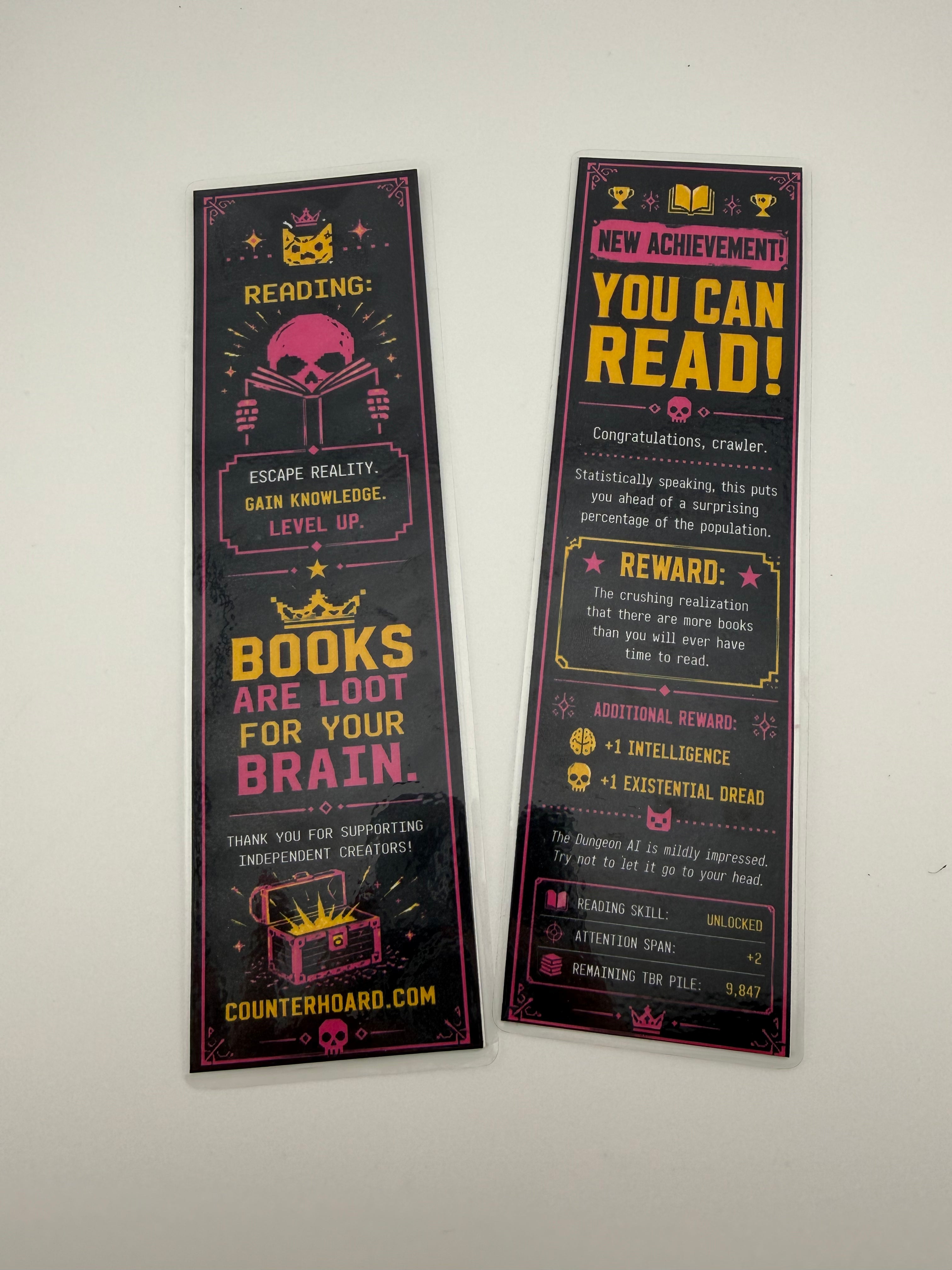 New Achievement: You Can Read! – Double-Sided Laminated Bookmark