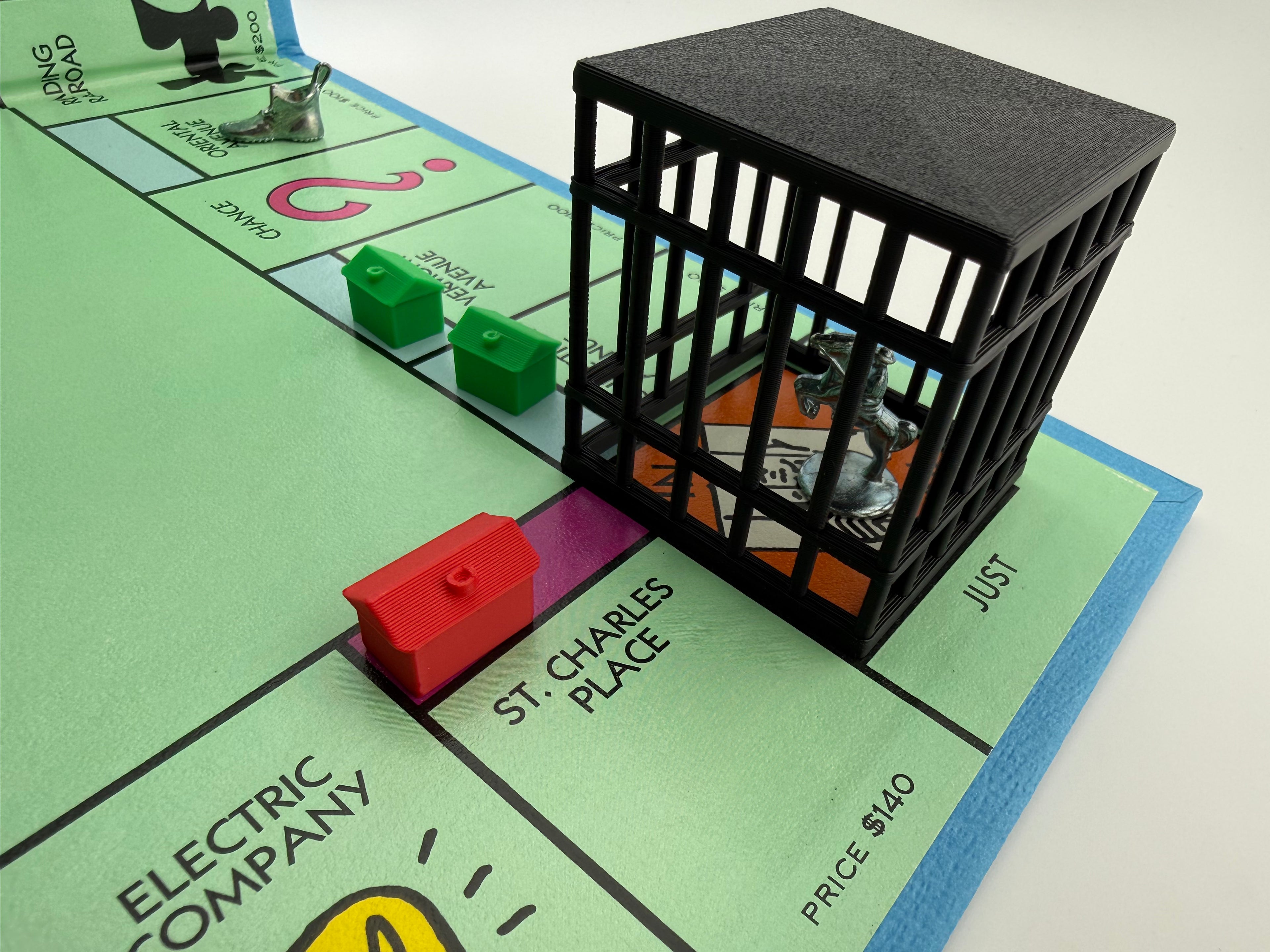 Monopoly Jail Cell Upgrade – 3D Printed Replacement Jail