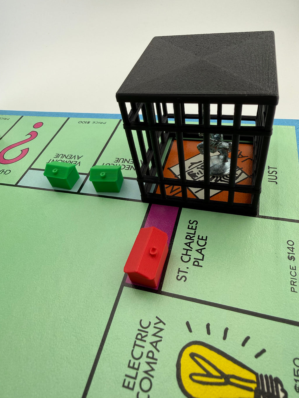Monopoly Jail Cell Upgrade – 3D Printed Replacement Jail