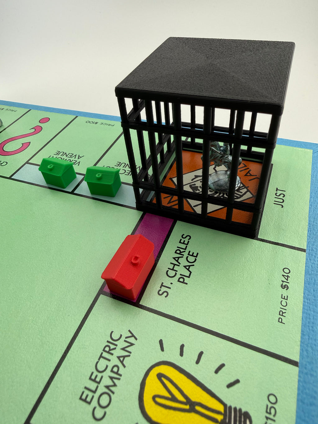 Monopoly Jail Cell Upgrade – 3D Printed Replacement Jail