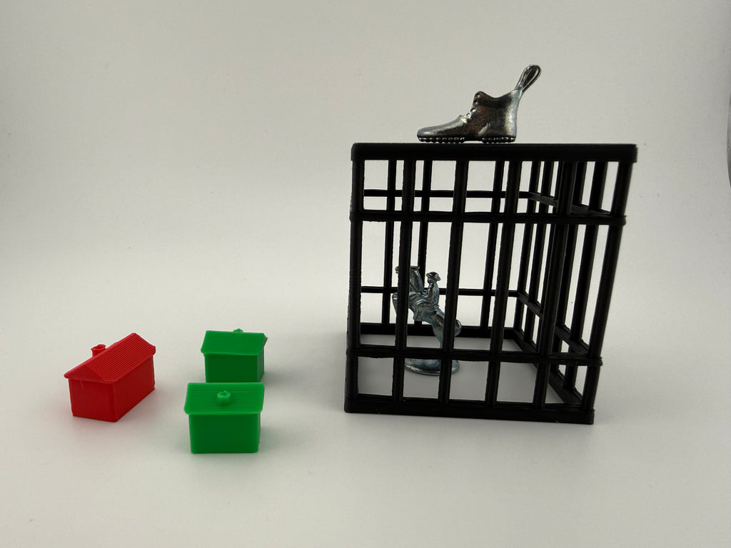 Monopoly Jail Cell Upgrade – 3D Printed Replacement Jail
