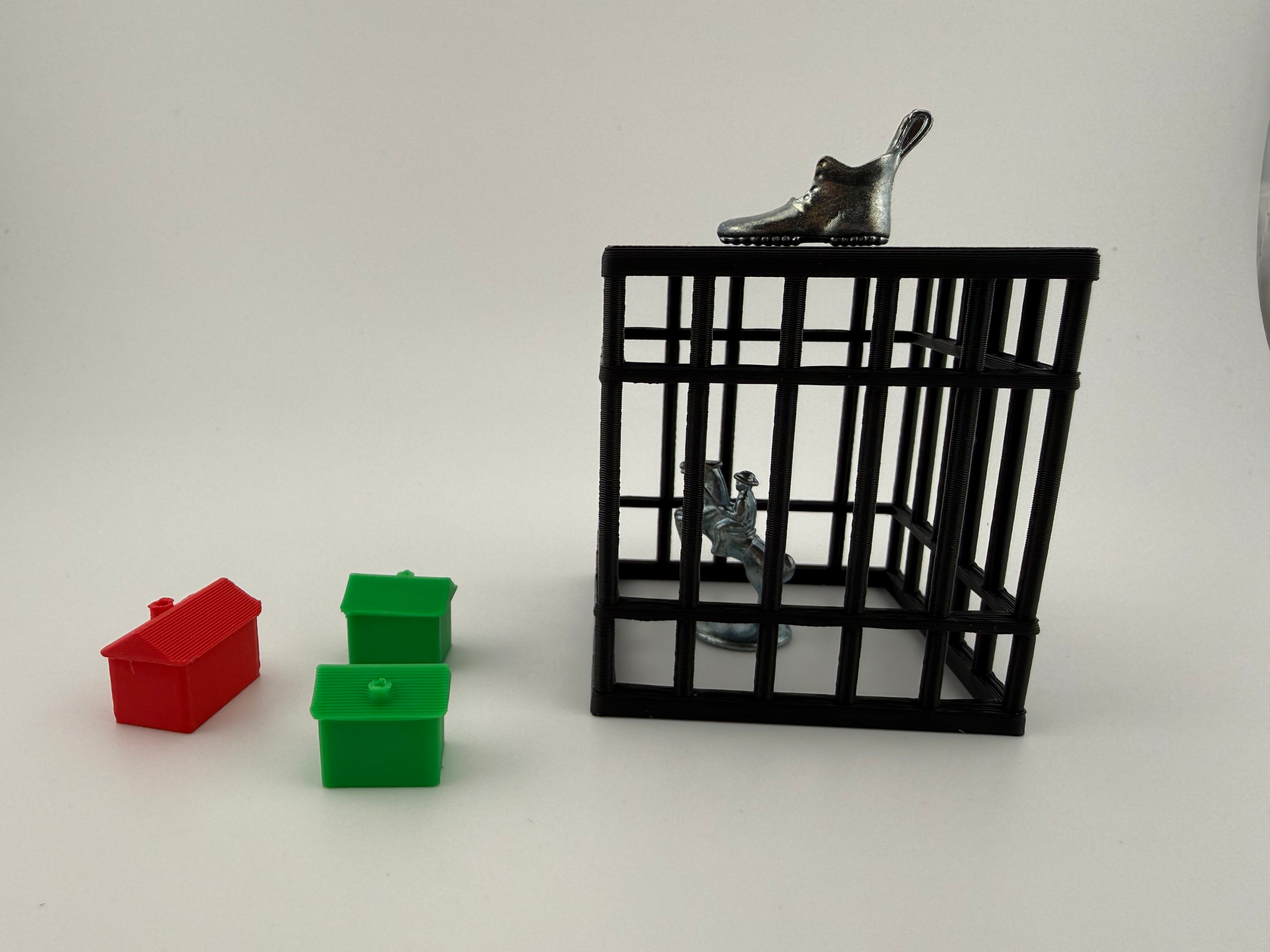 Monopoly Jail Cell Upgrade – 3D Printed Replacement Jail