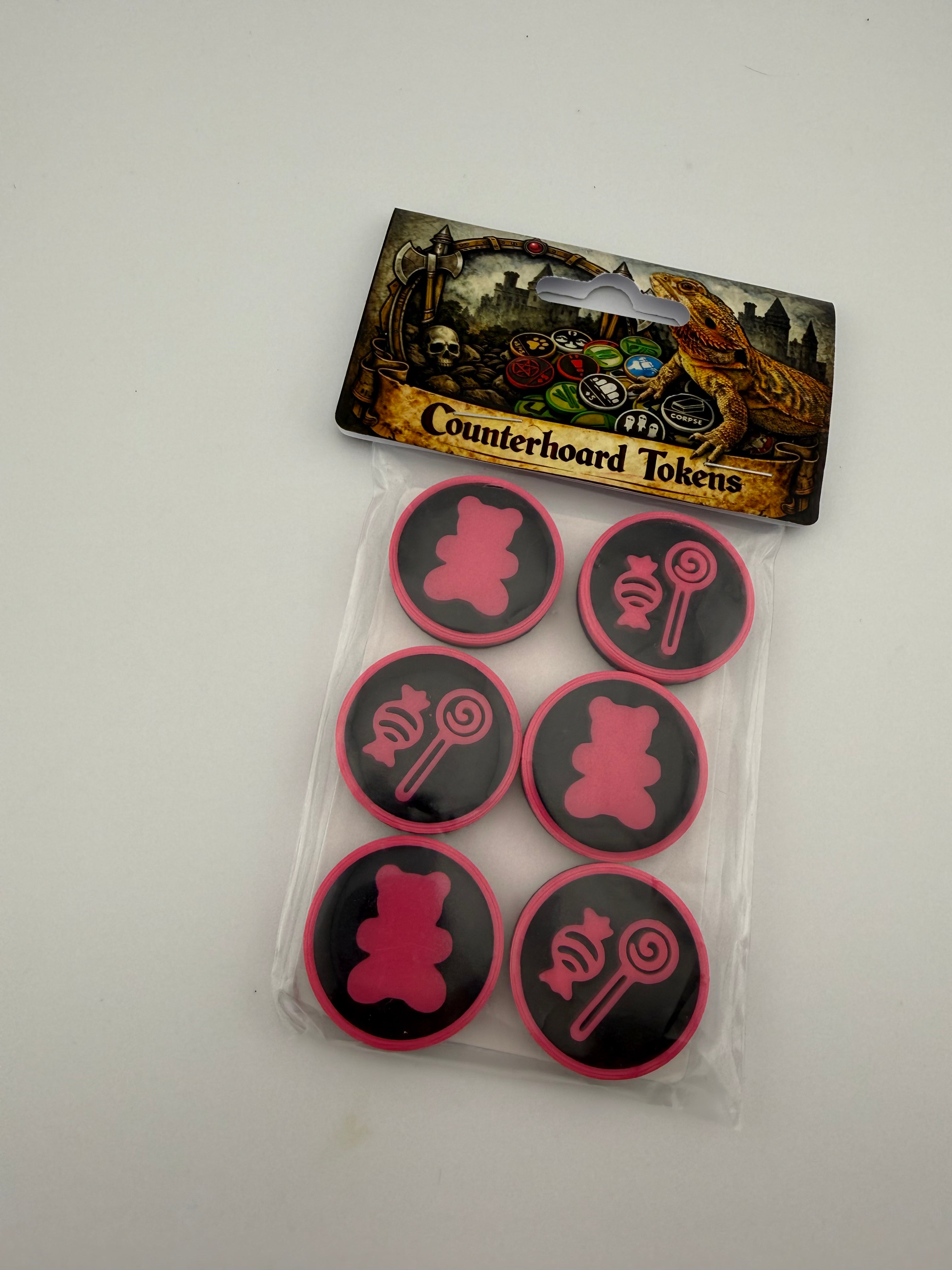 Exclusive Candy & Food Tokens – Pink & Black Limited Edition Set