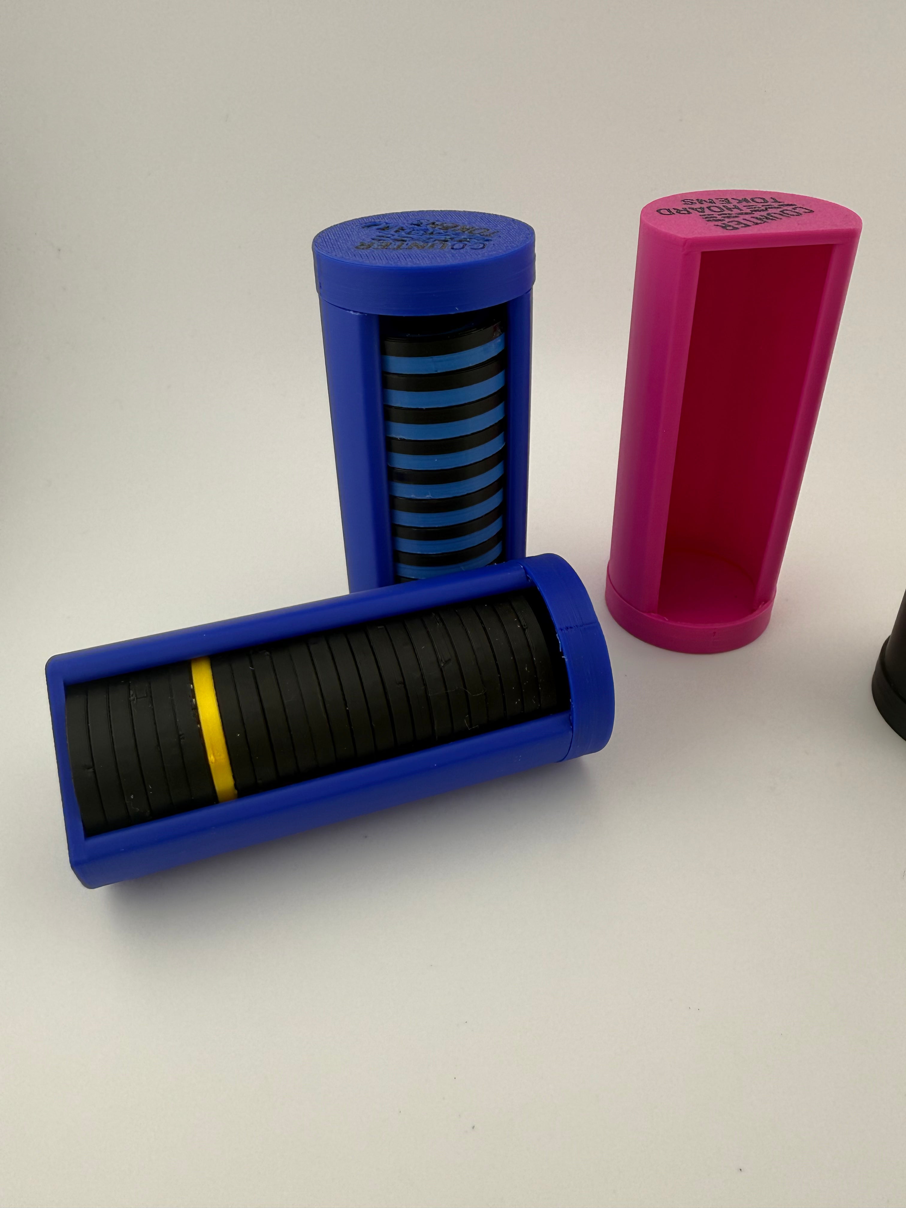 Token Holder Storage Tube