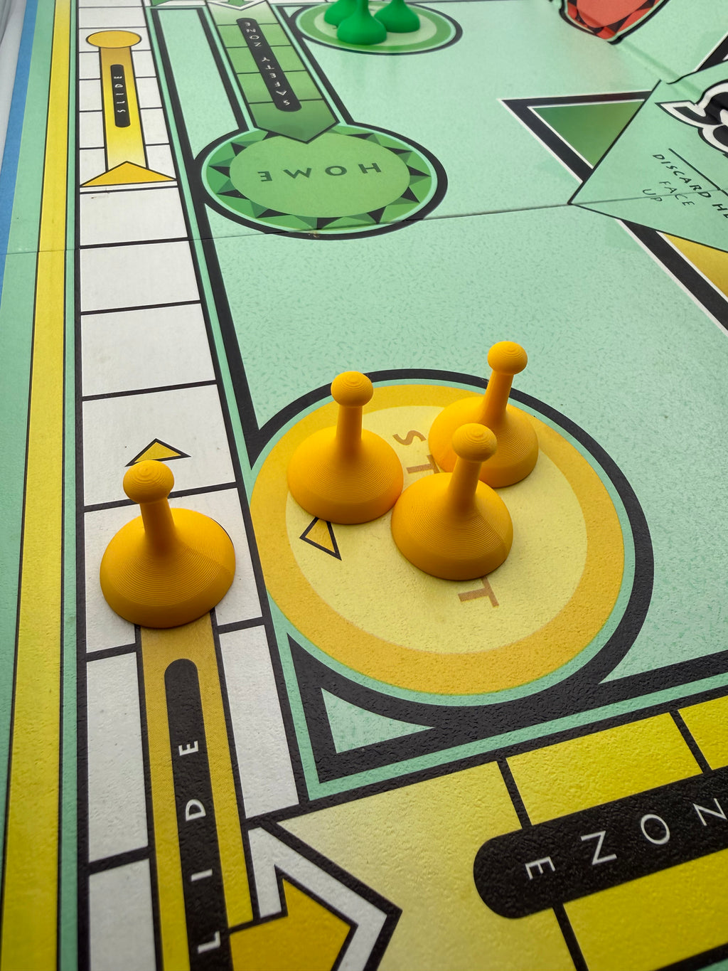 Sorry Game Replacement Pawns | Compatible Board Game Pieces | Set of 4 or Full Set of 16 | 3D Printed Replacement Tokens | Red Blue Green Yellow