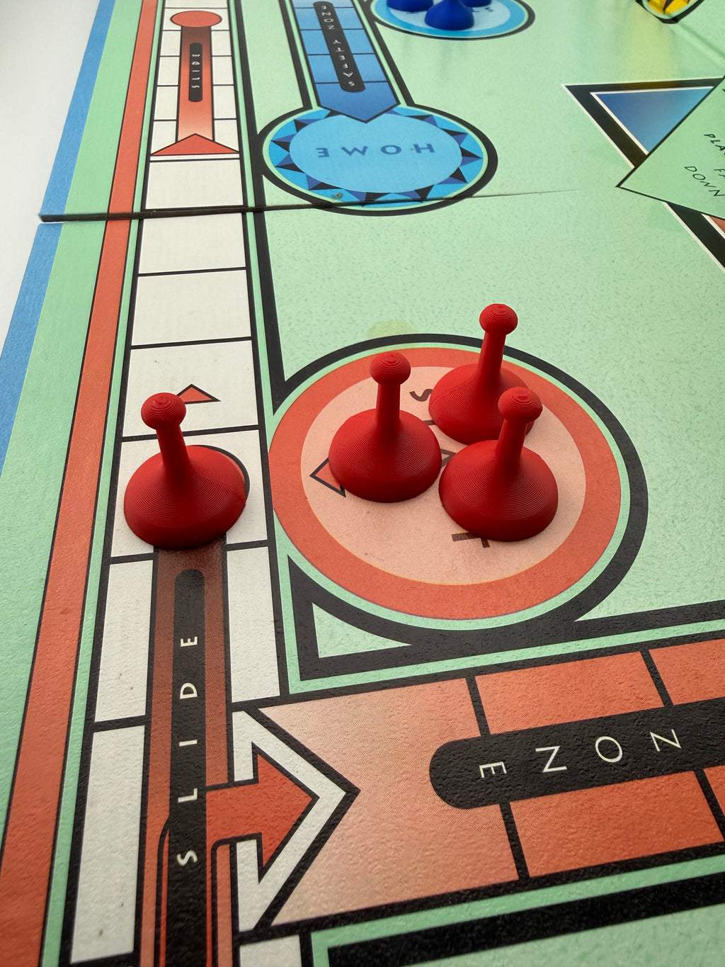 Sorry Game Replacement Pawns | Compatible Board Game Pieces | Set of 4 or Full Set of 16 | 3D Printed Replacement Tokens | Red Blue Green Yellow