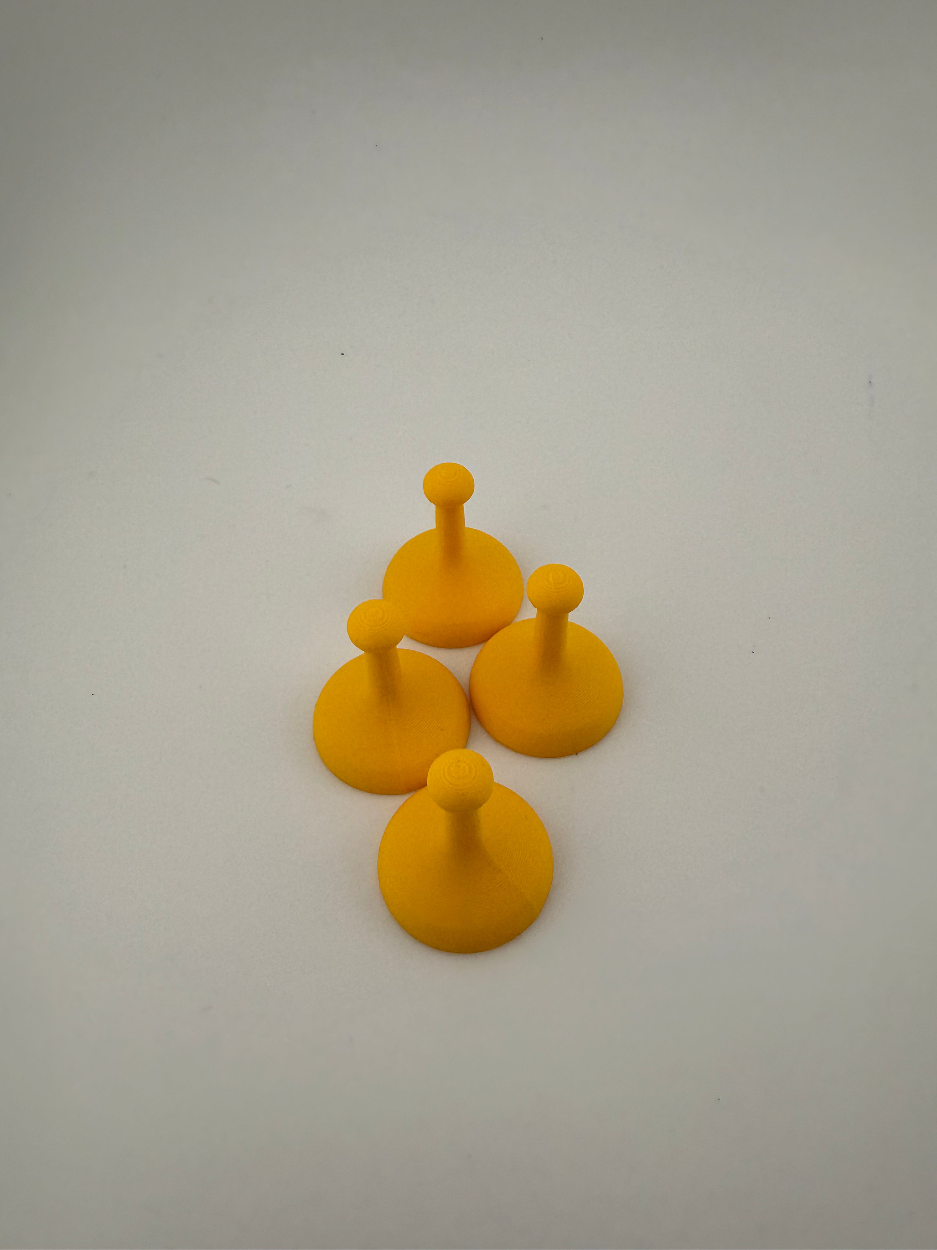 Sorry Game Replacement Pawns | Compatible Board Game Pieces | Set of 4 or Full Set of 16 | 3D Printed Replacement Tokens | Red Blue Green Yellow