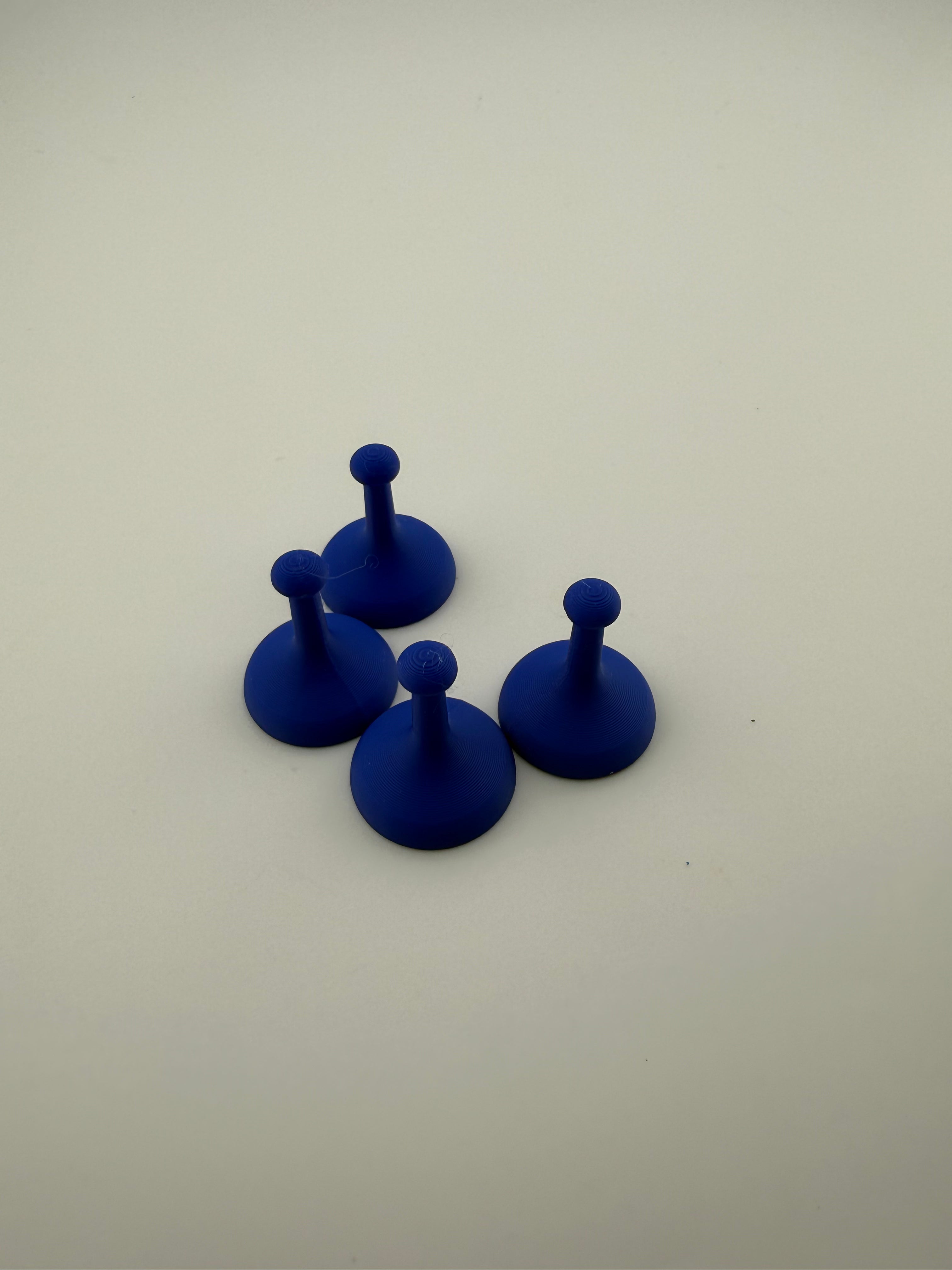 Sorry Game Replacement Pawns | Compatible Board Game Pieces | Set of 4 or Full Set of 16 | 3D Printed Replacement Tokens | Red Blue Green Yellow