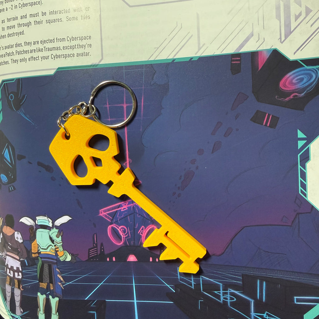 Borderlands Inspired Golden Key Keychain
