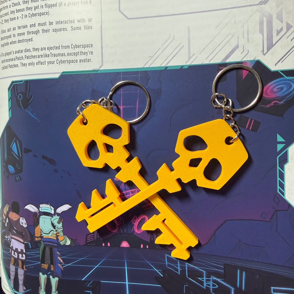 Borderlands Inspired Golden Key Keychain