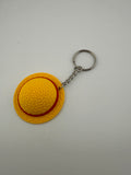 Luffy Straw Hat Keychain | One Piece Inspired 3D Printed Keychain | Anime Pirate Hat Bag Charm