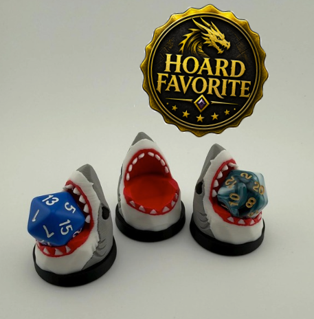 3D Printed Shark Dice Holder | MTG Commander EDH Counter