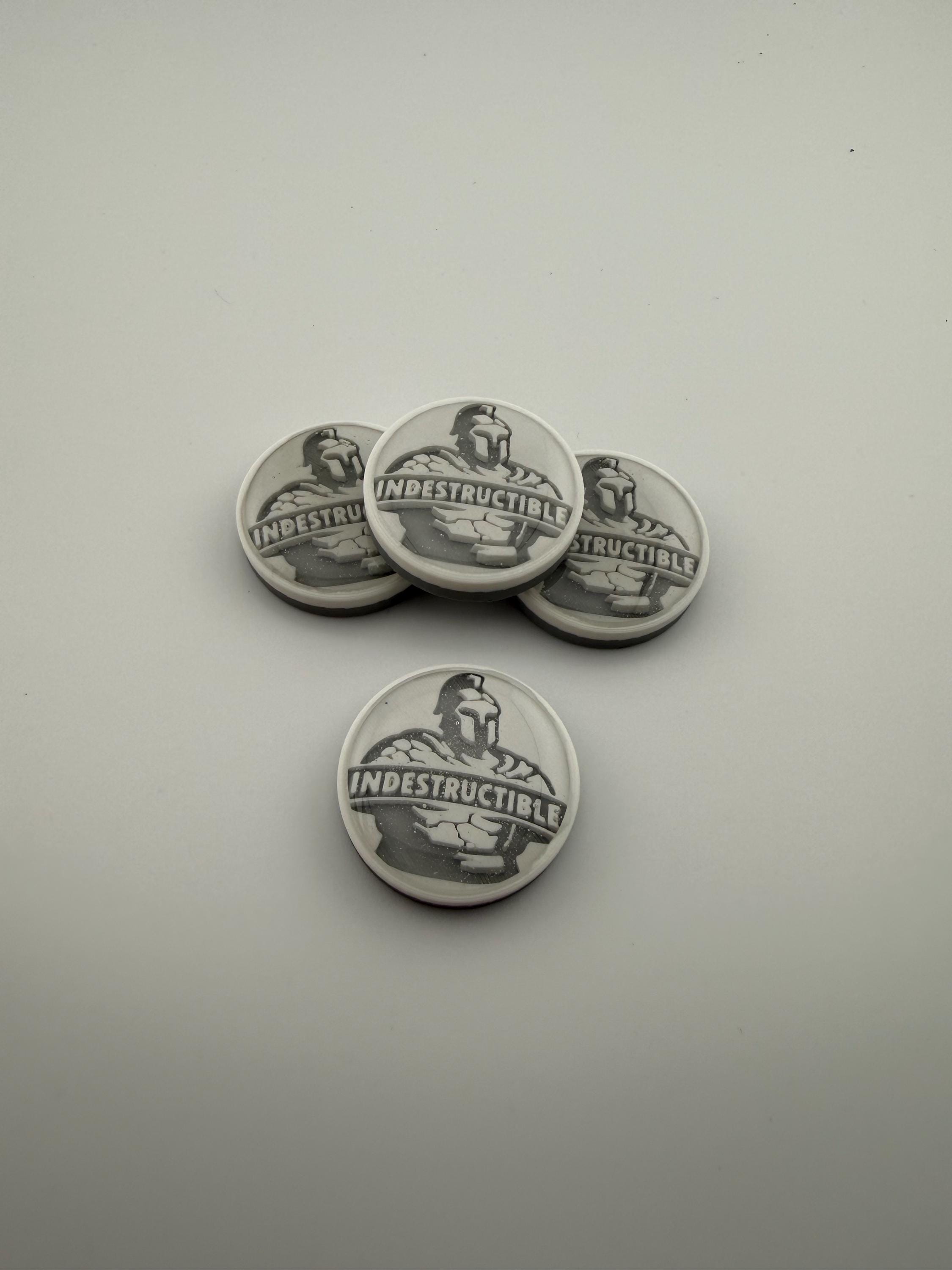 3D Printed Indestructible Knight Token - MTG Commander Accessory (Set of 6)