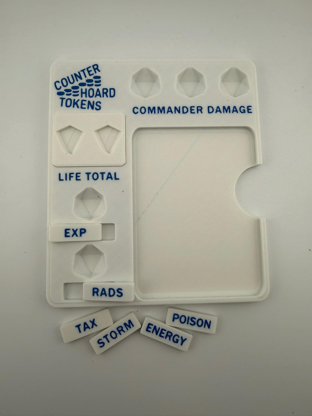 Modular MTG Commander Plate – Life Counter & Game State Tray