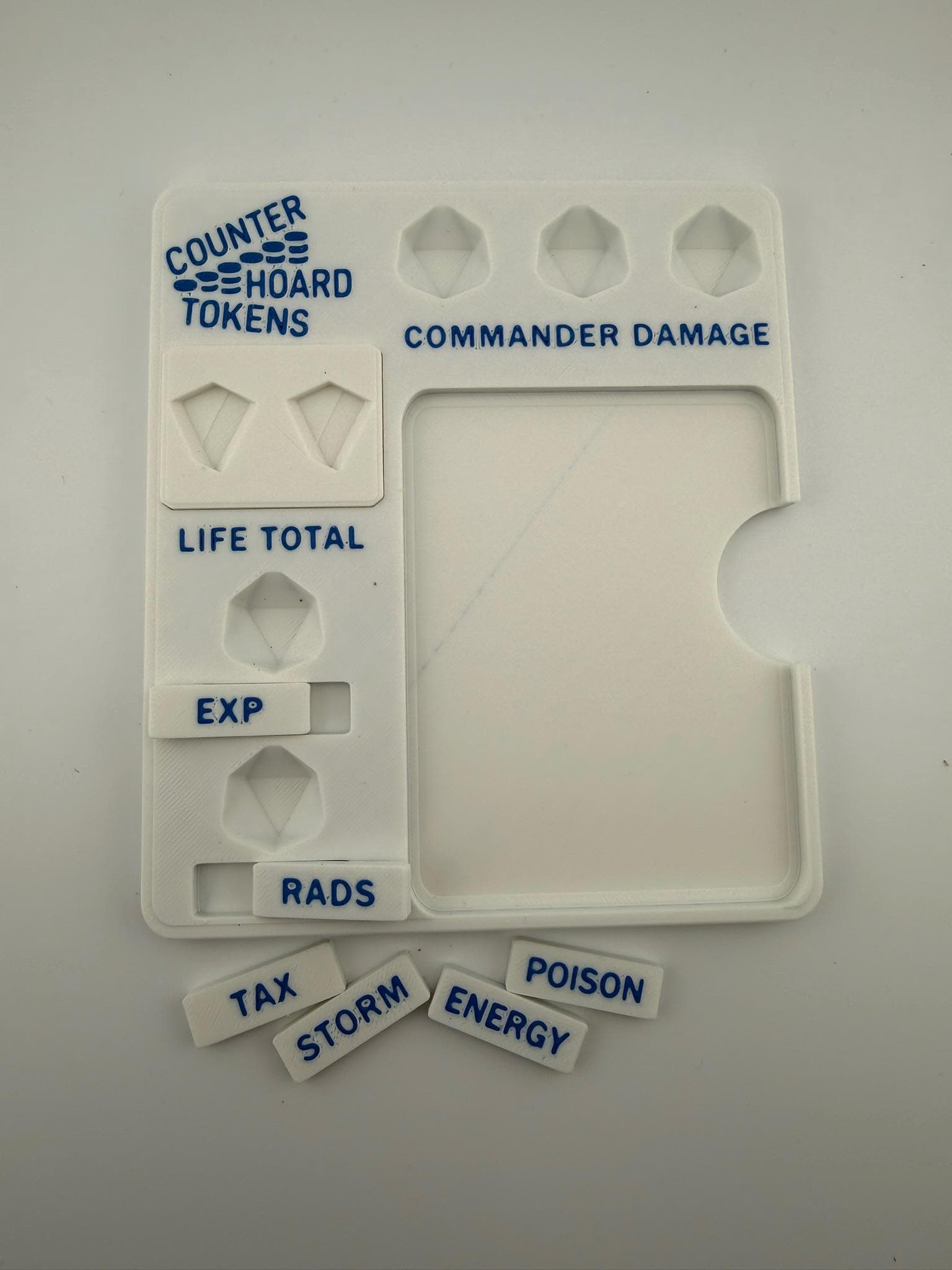 Modular MTG Commander Plate – Life Counter & Game State Tray