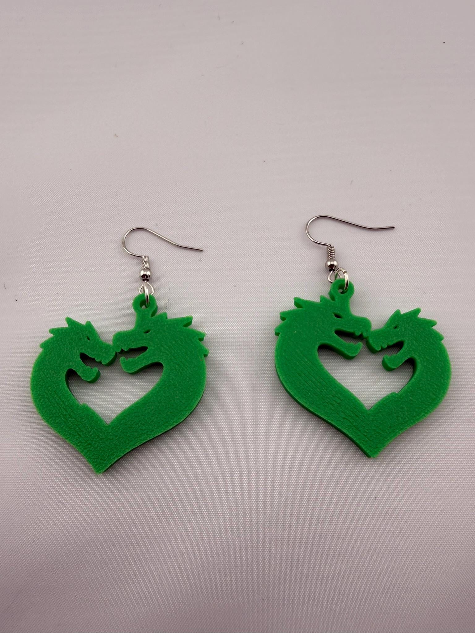 Dragonheart Counter Earrings – Valentine’s Edition | Gamer Jewelry | Tabletop Inspired