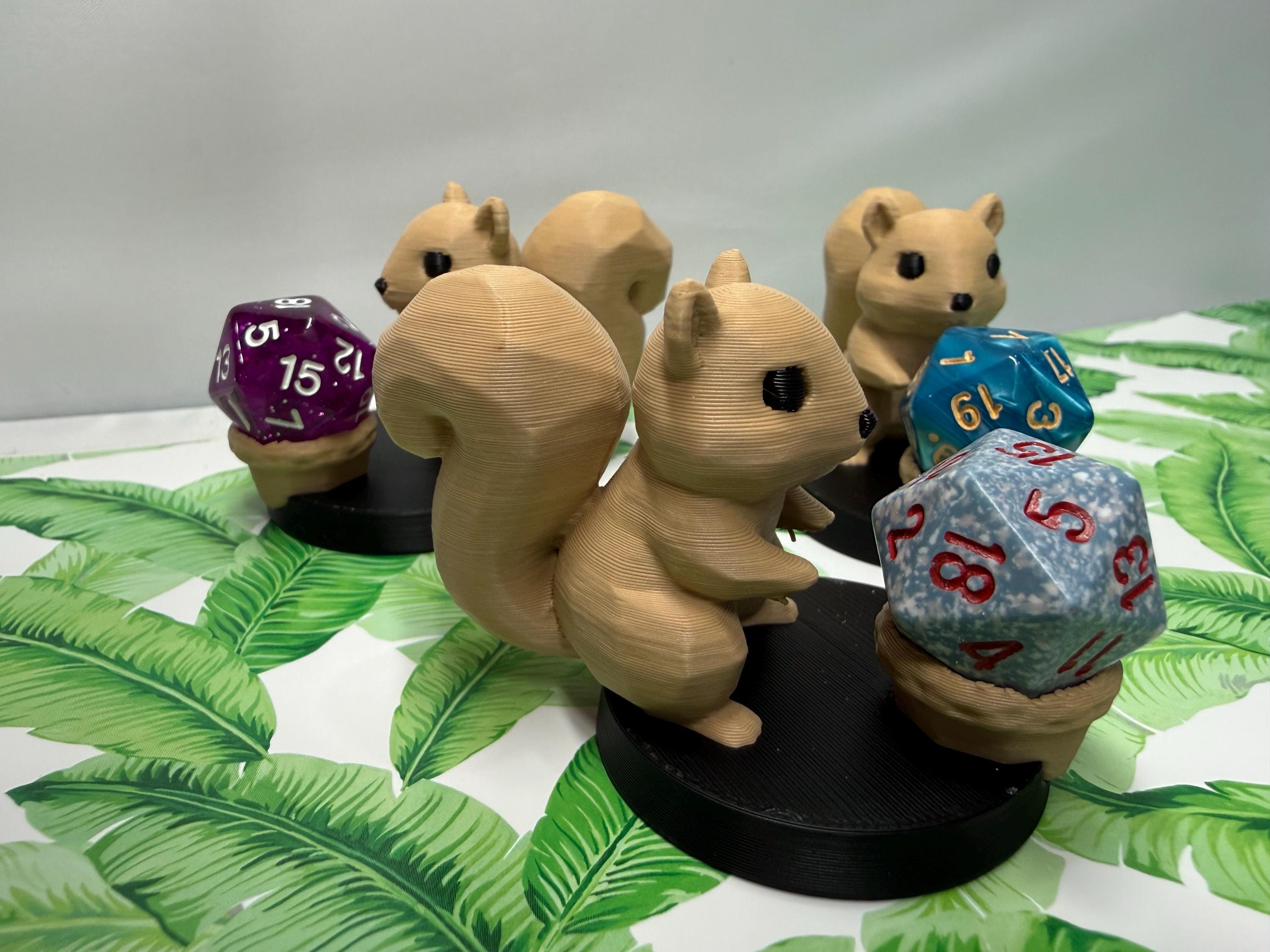 3D Printed Squirrel Dice Holder | MTG Commander EDH Counter