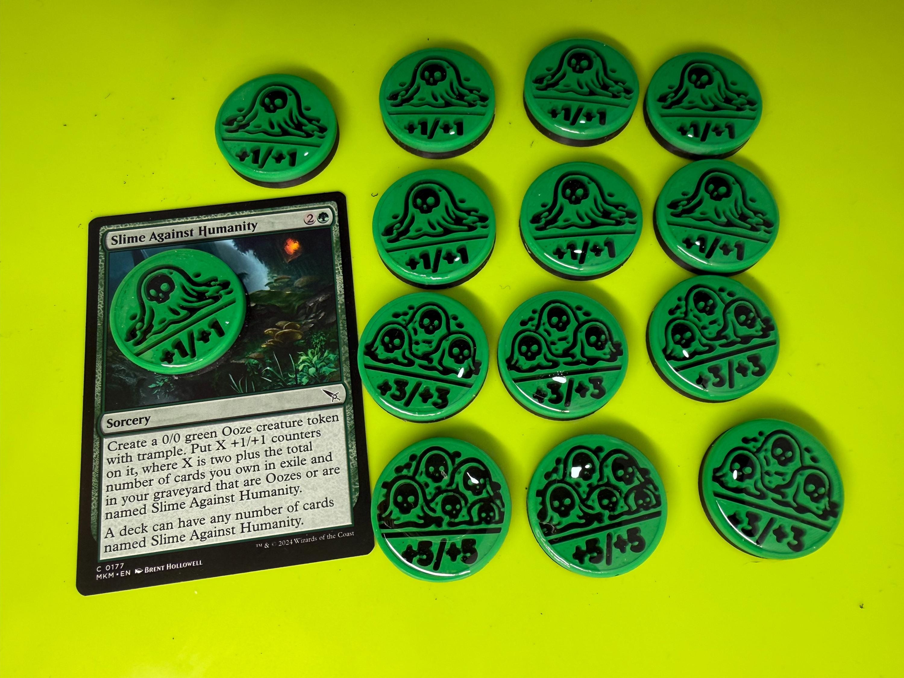 MTG Ooze Counters | +1/+1 Tokens, Slime Against Humanity | Set of 14