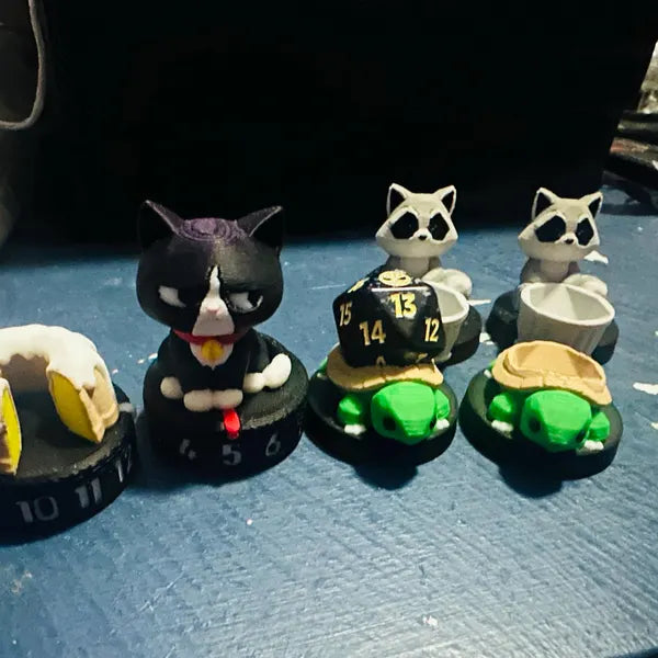 MTG Cat Token Counter • Cute Grumpy Cat Gift for Cat Lovers • 1–12 Clicker Dial • MTG • Desk Fidget Gift