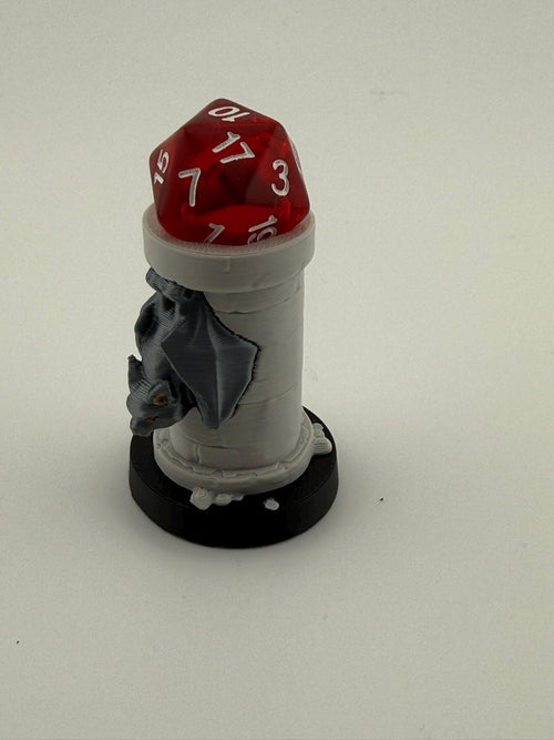 3D Printed Bat Token Dice and Display Holder - MTG Commander Accessory