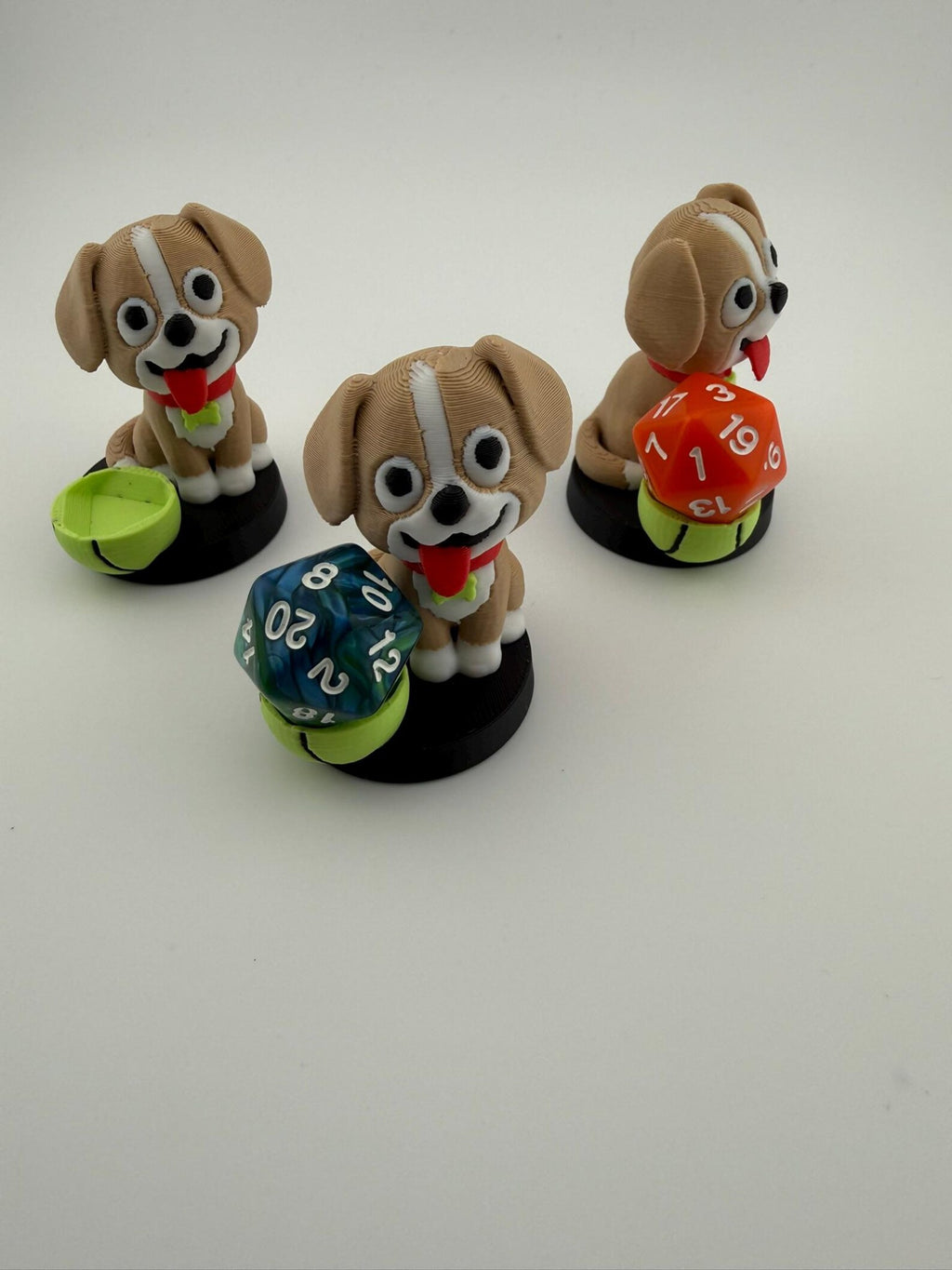 3D Printed DogToken Dice and Display Holder - MTG Commander Accessory