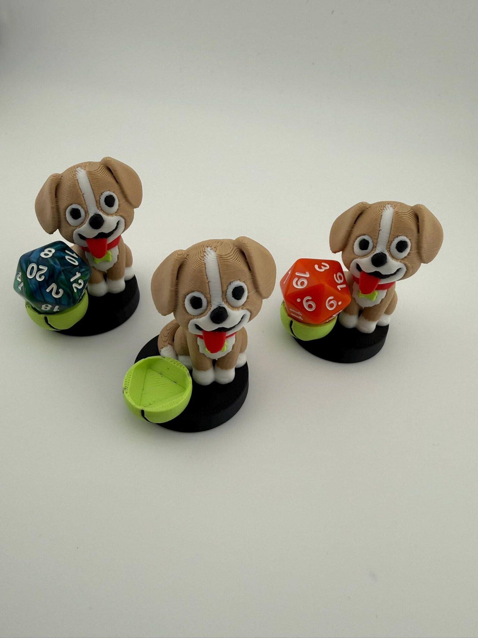 3D Printed DogToken Dice and Display Holder - MTG Commander Accessory