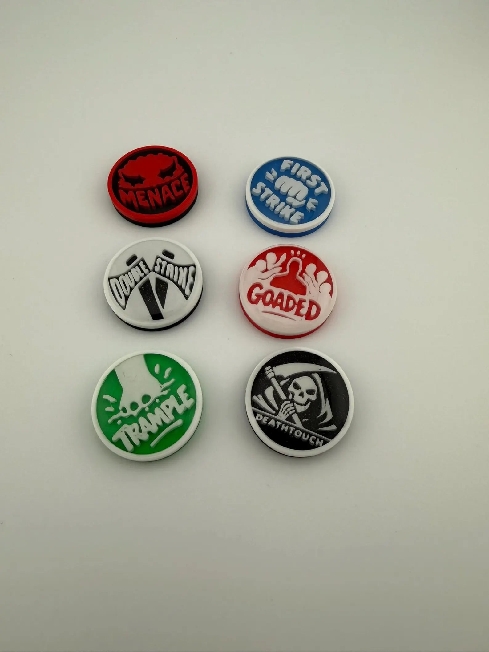 Magic the Gathering Combat Pressure Ability Counters – MTG Commander Keyword Counter Set of 6
