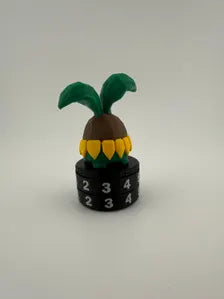Plant Creature Tracker • Tactile Habit Counter • Desk Toy • Fantasy Miniature (0–99) • Plant Lover Gift • Tabletop Accessory