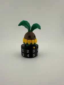 Plant Creature Tracker • Tactile Habit Counter • Desk Toy • Fantasy Miniature (0–99) • Plant Lover Gift • Tabletop Accessory