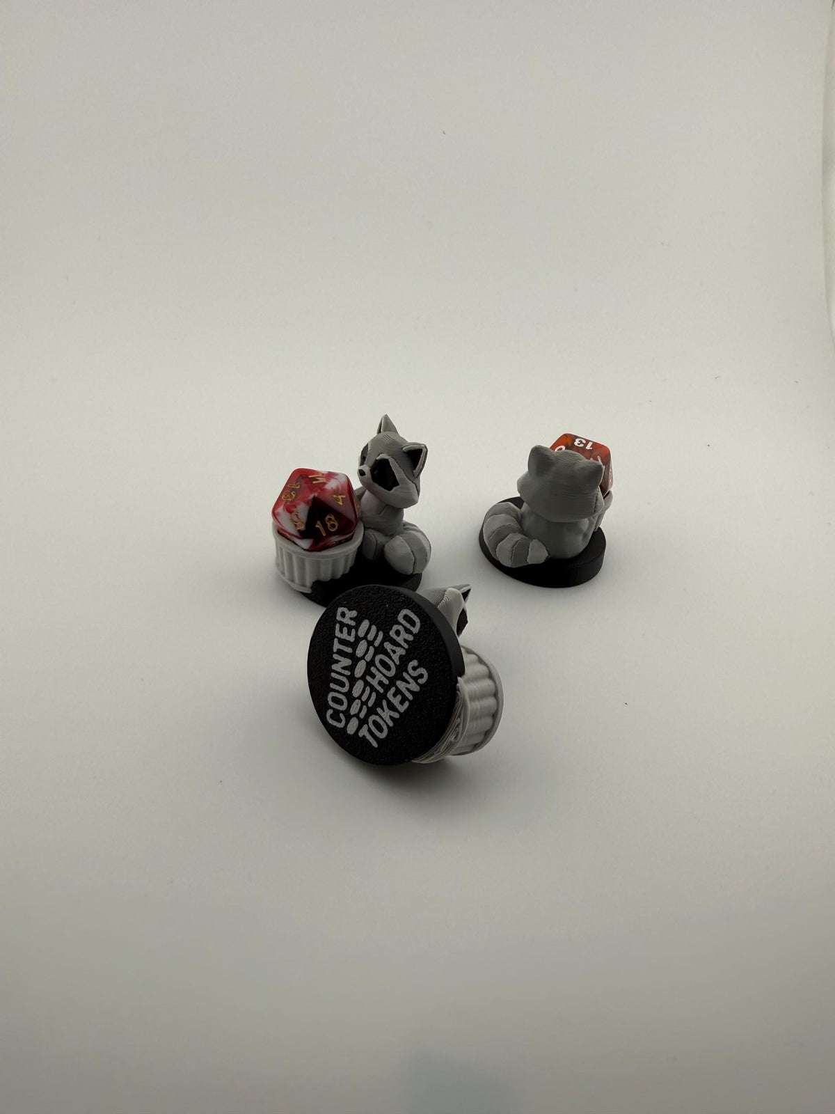 3D Printed Raccoon Dice Holder – Tabletop Gaming Accessory