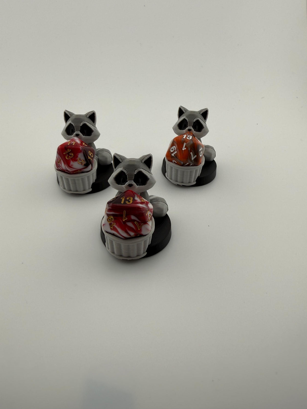 3D Printed Raccoon Dice Holder – Tabletop Gaming Accessory