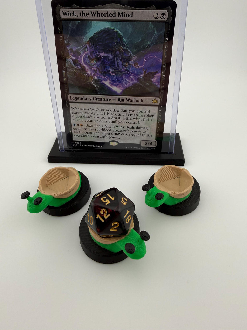 3D Printed Snail Dice Holder – MTG, D&D Gaming Accessory