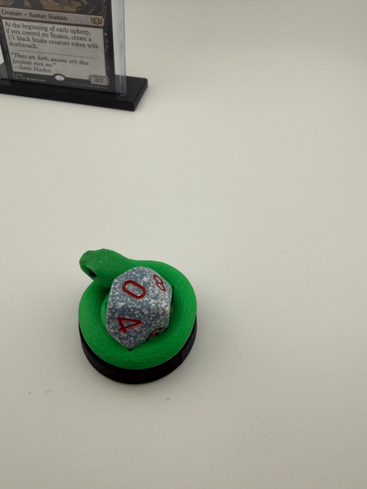 3D Printed Snake Token Dice Holder - Poison Counter – MTG Commander Accessory