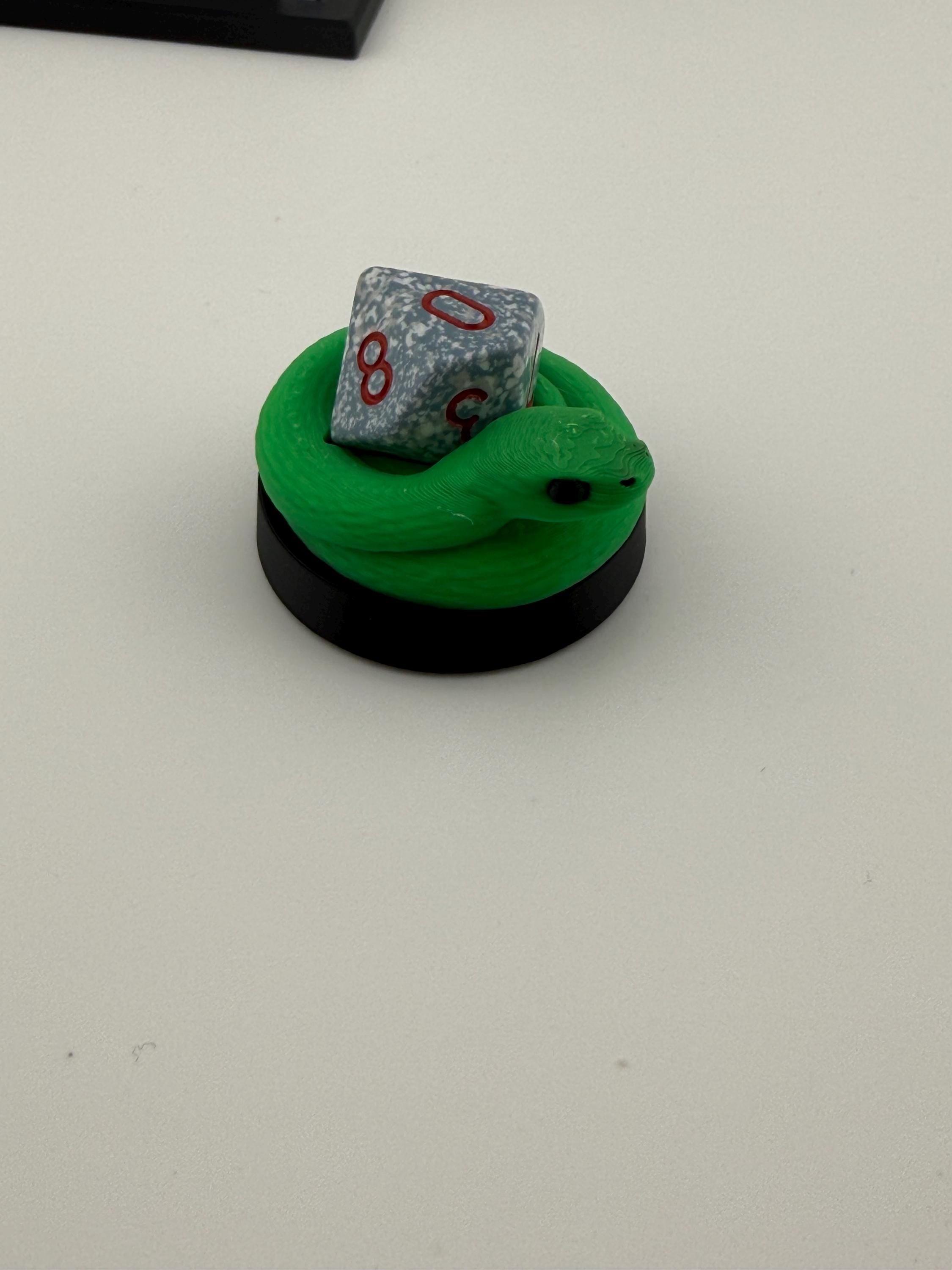 3D Printed Snake Token Dice Holder - Poison Counter – MTG Commander Accessory