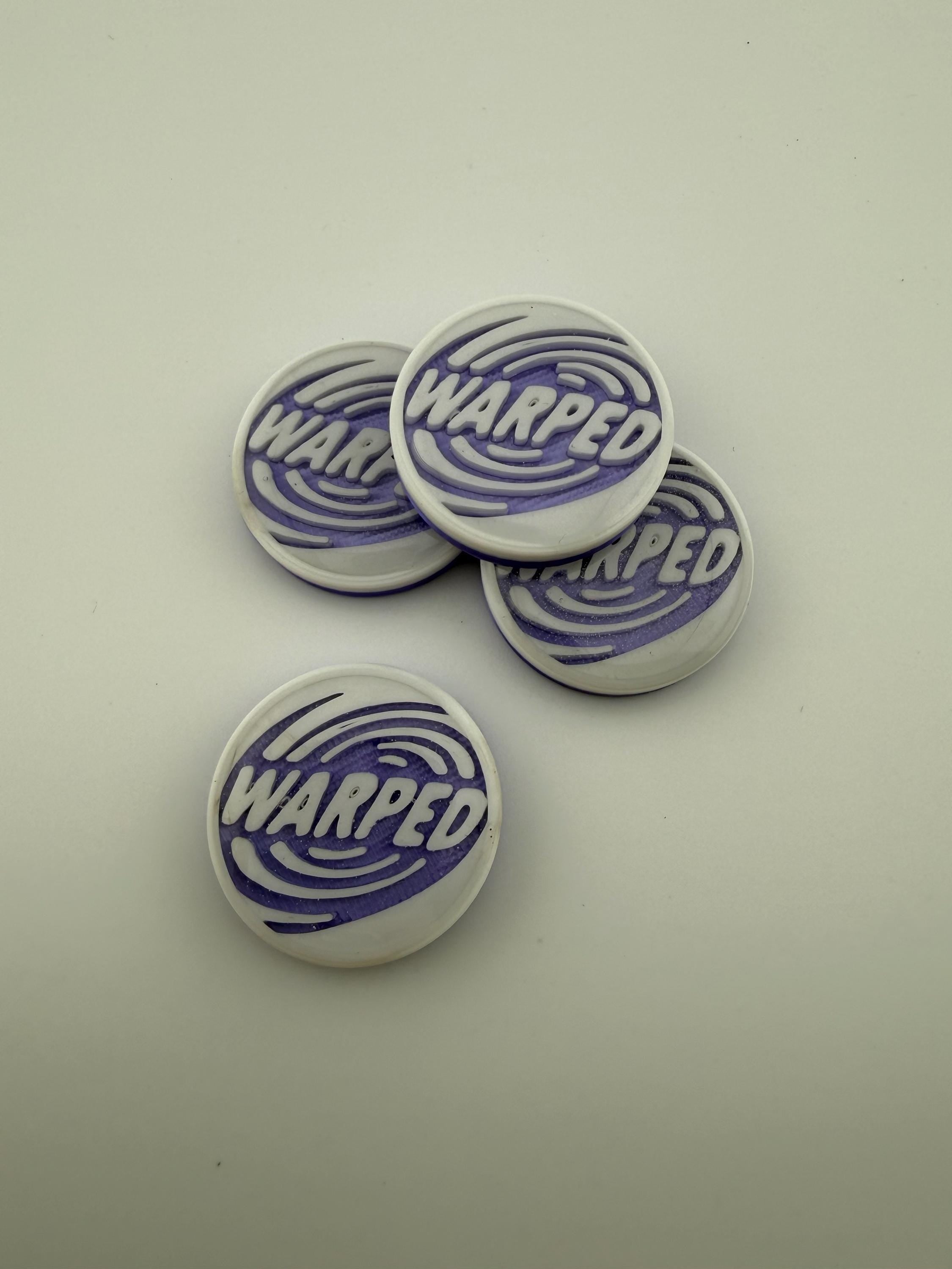 Warped Tokens for Magic The Gathering | MTG Commander Counters, Set of 4