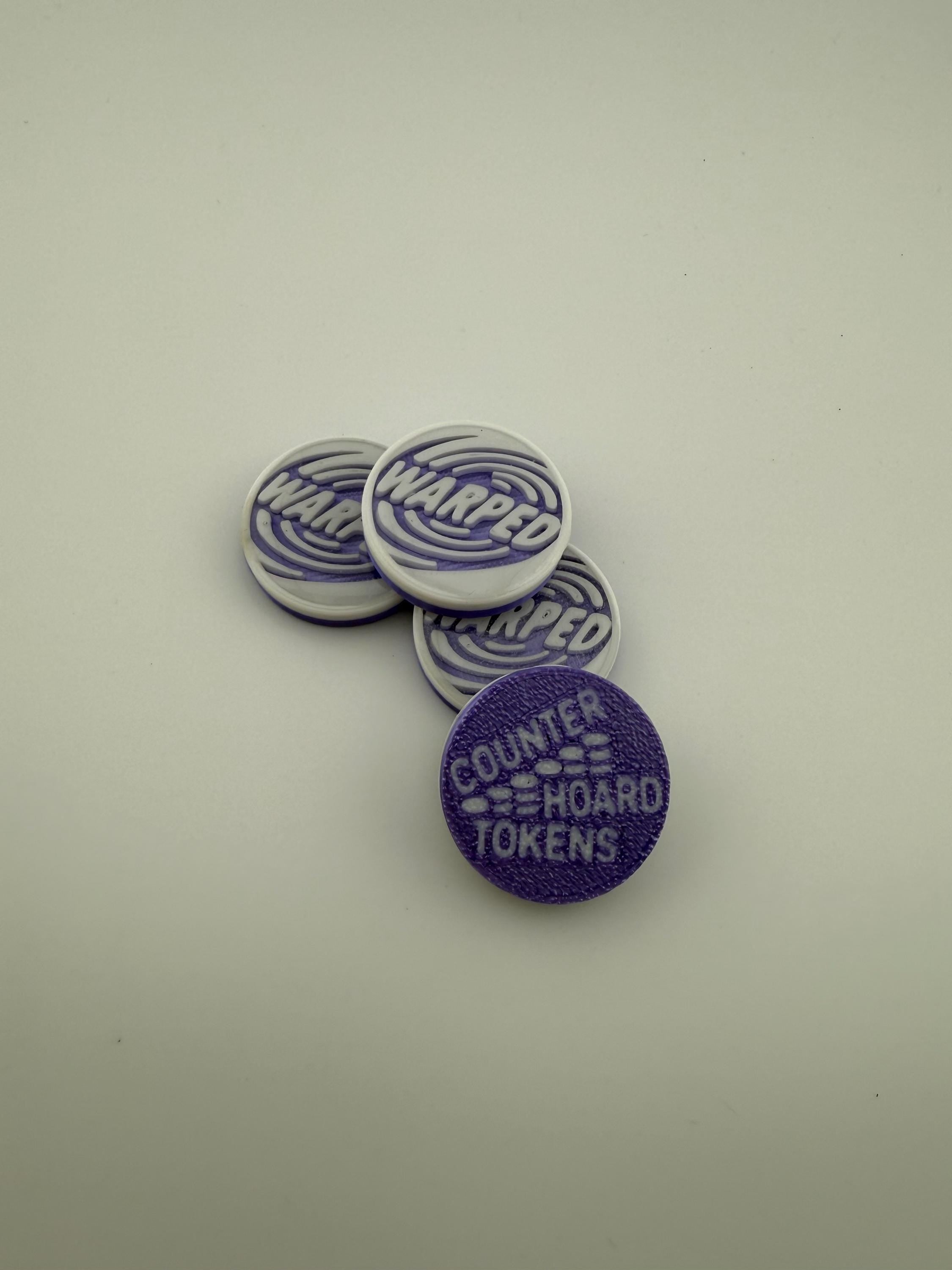 Warped Tokens for Magic The Gathering | MTG Commander Counters, Set of 4