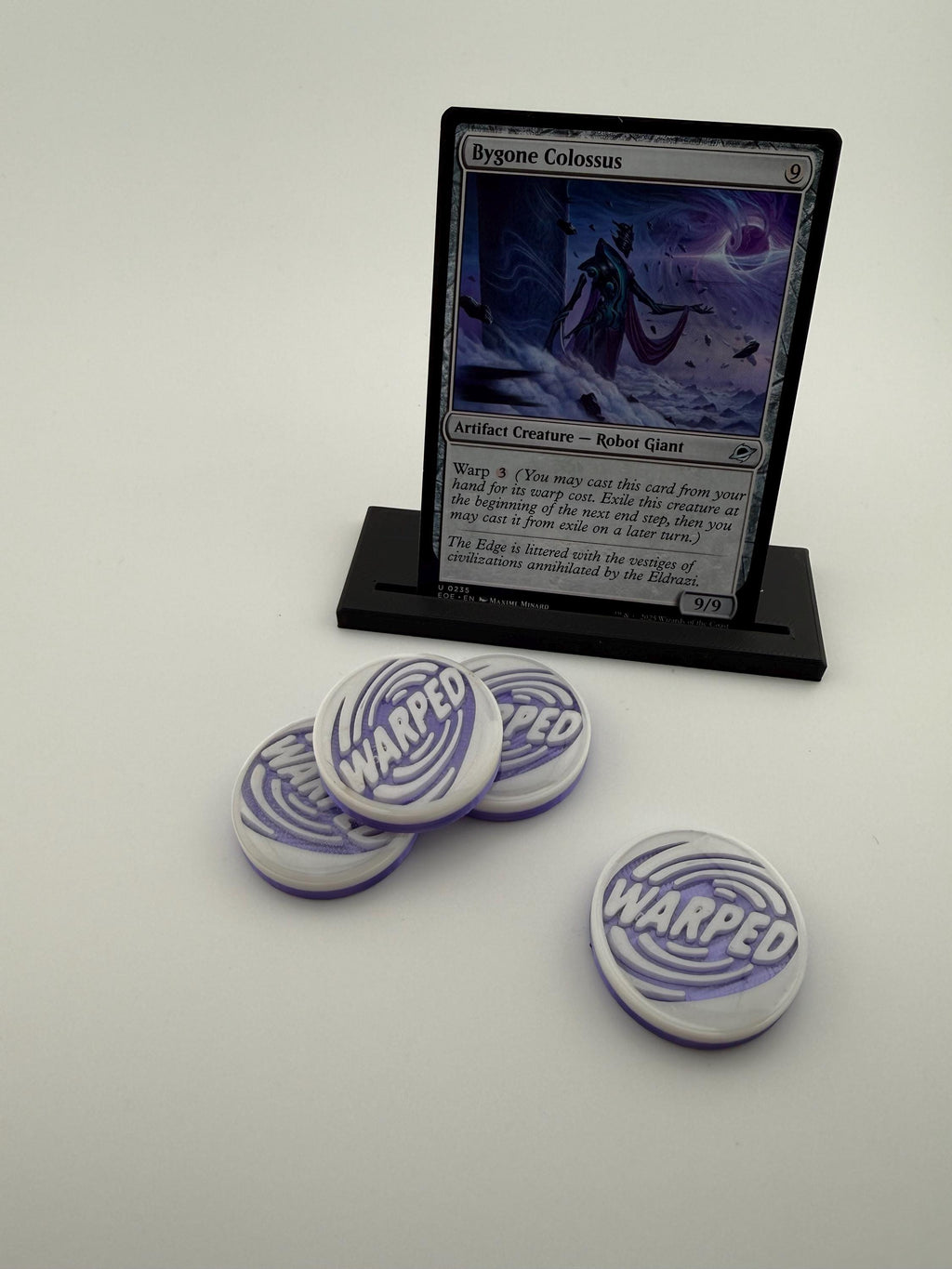 Warped Tokens for Magic The Gathering | MTG Commander Counters, Set of 4