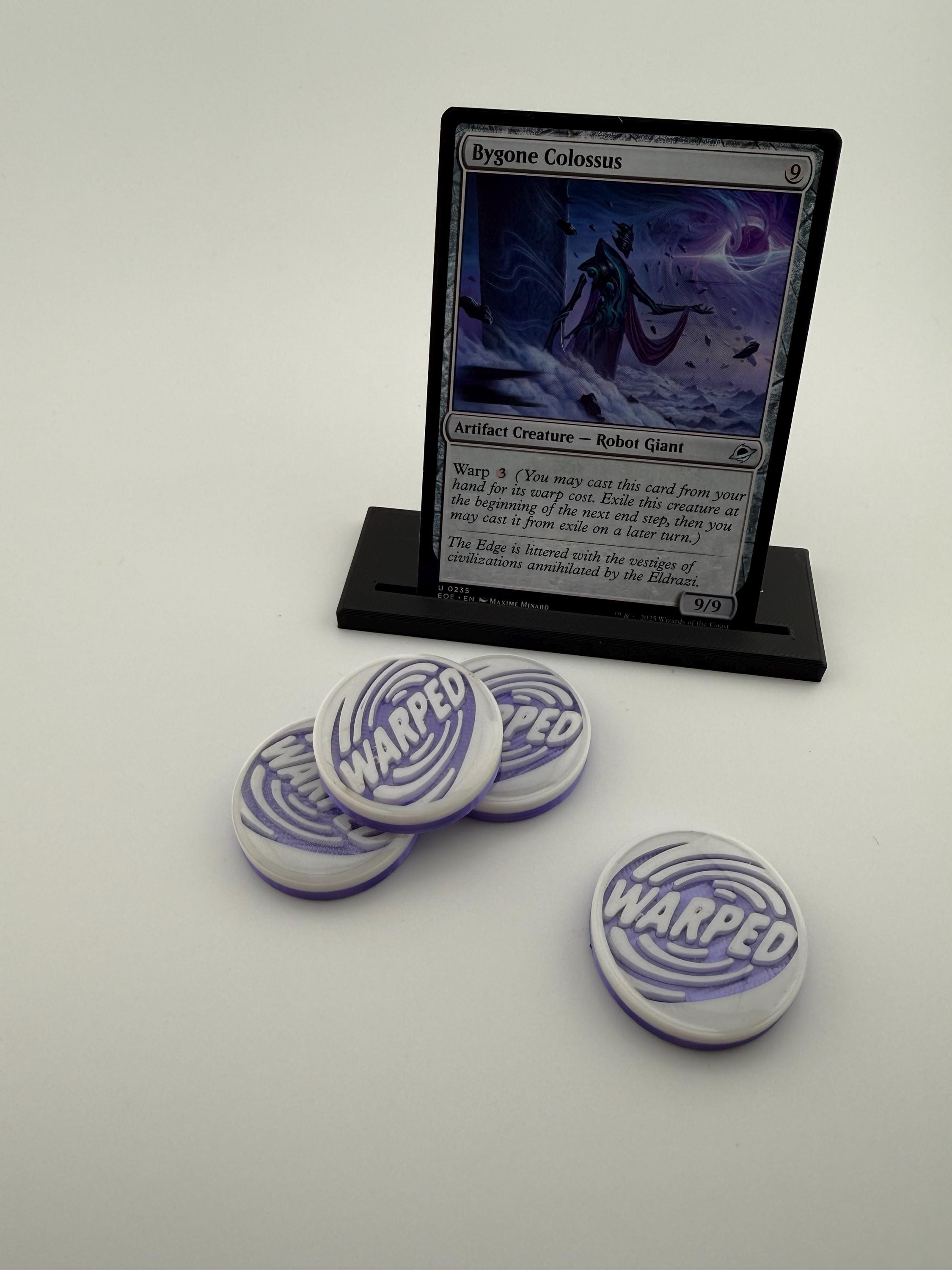 Warped Tokens for Magic The Gathering | MTG Commander Counters, Set of 4