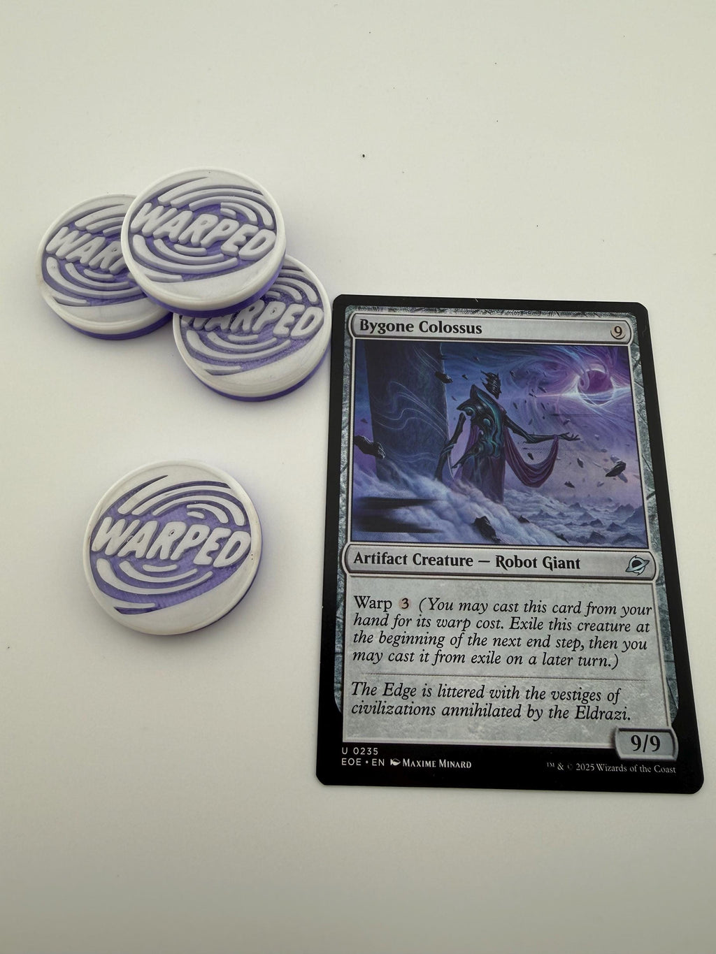 Warped Tokens for Magic The Gathering | MTG Commander Counters, Set of 4