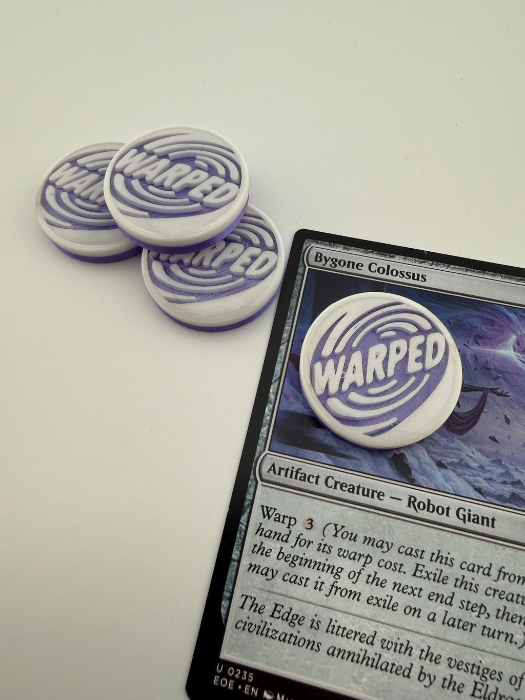Warped Tokens for Magic The Gathering | MTG Commander Counters, Set of 4