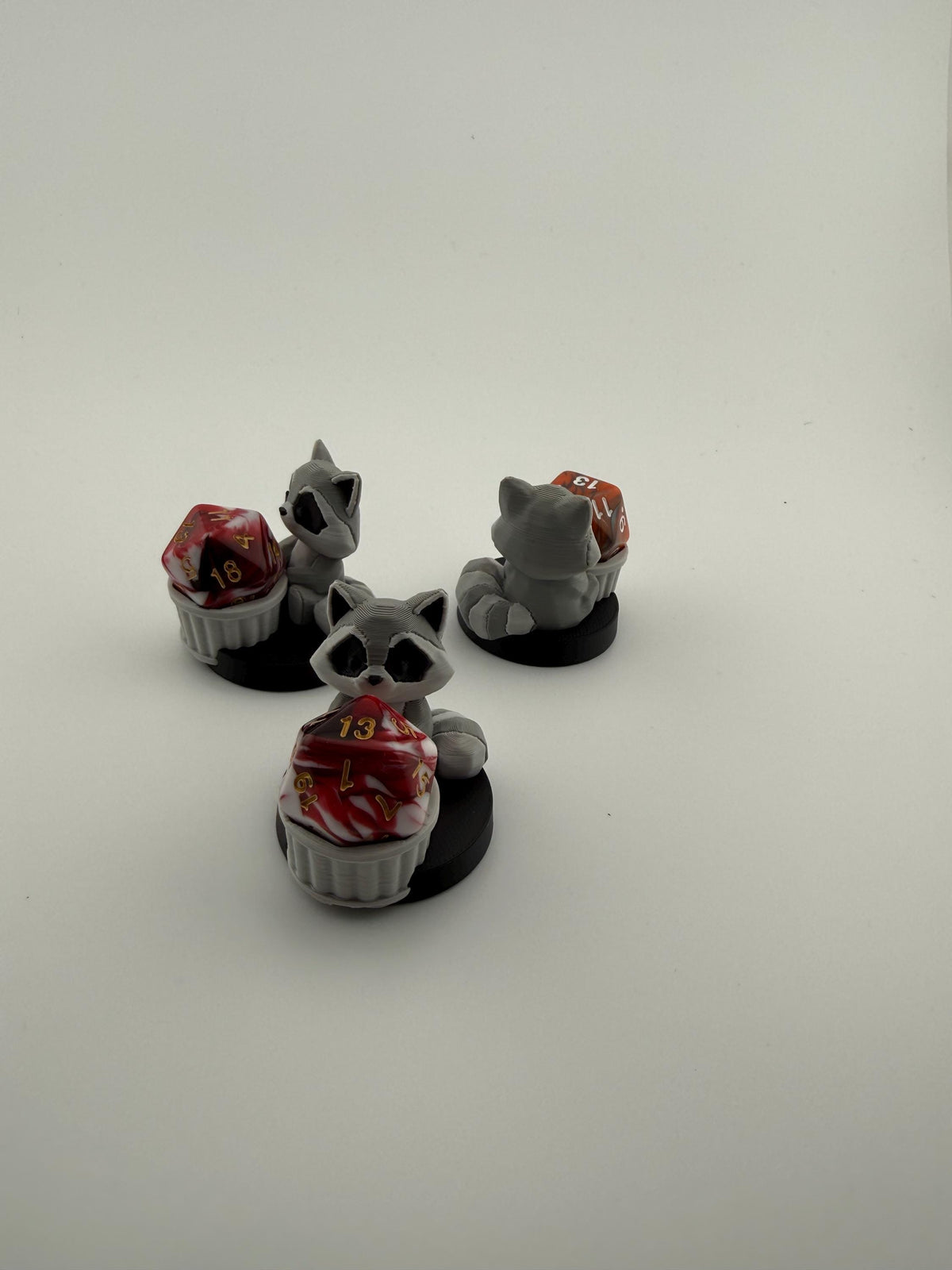 3D Printed Raccoon Dice Holder – Tabletop Gaming Accessory