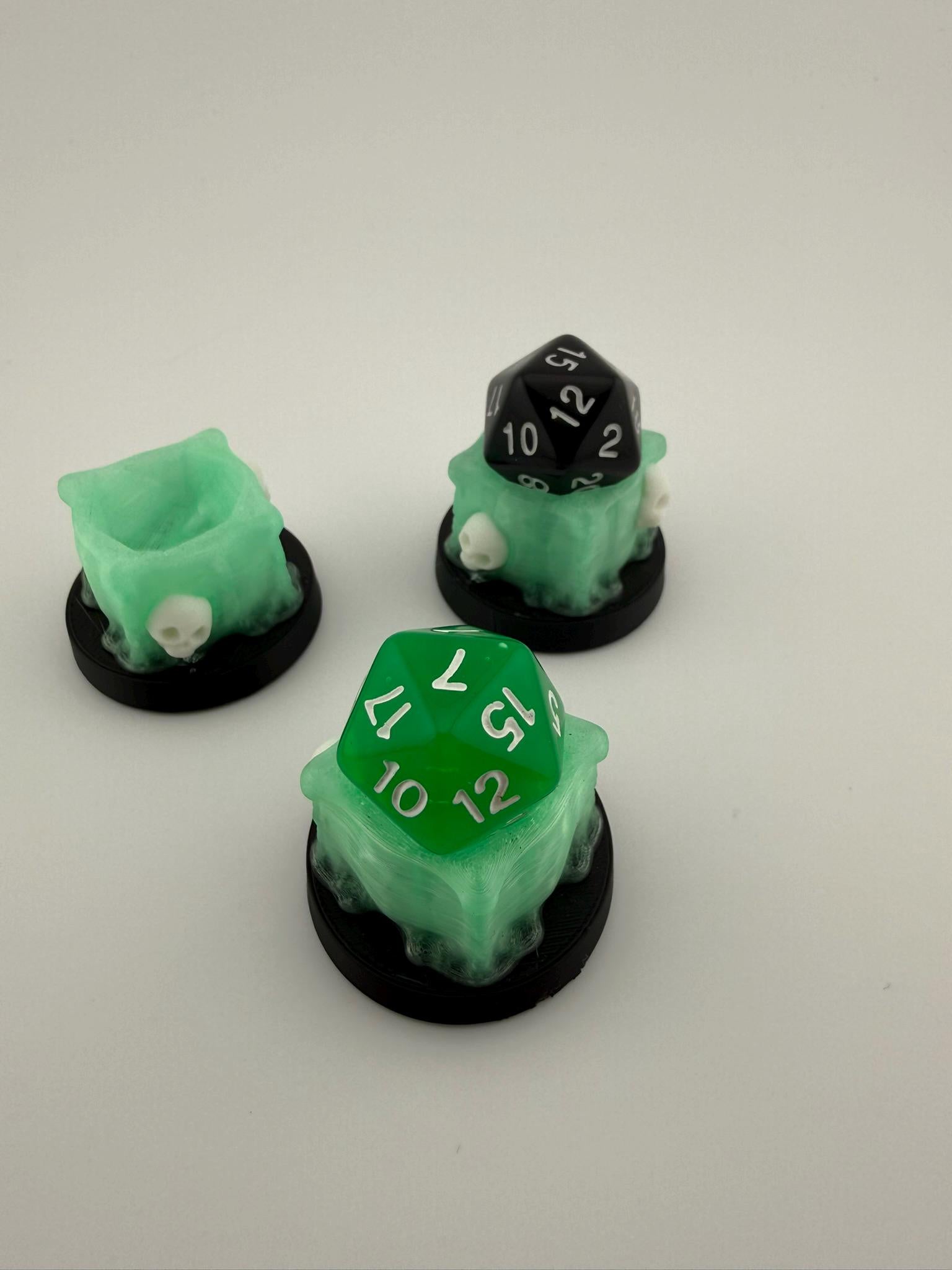 3D Printed Ooze / Slime Dice Holder | MTG Commander EDH Accessory