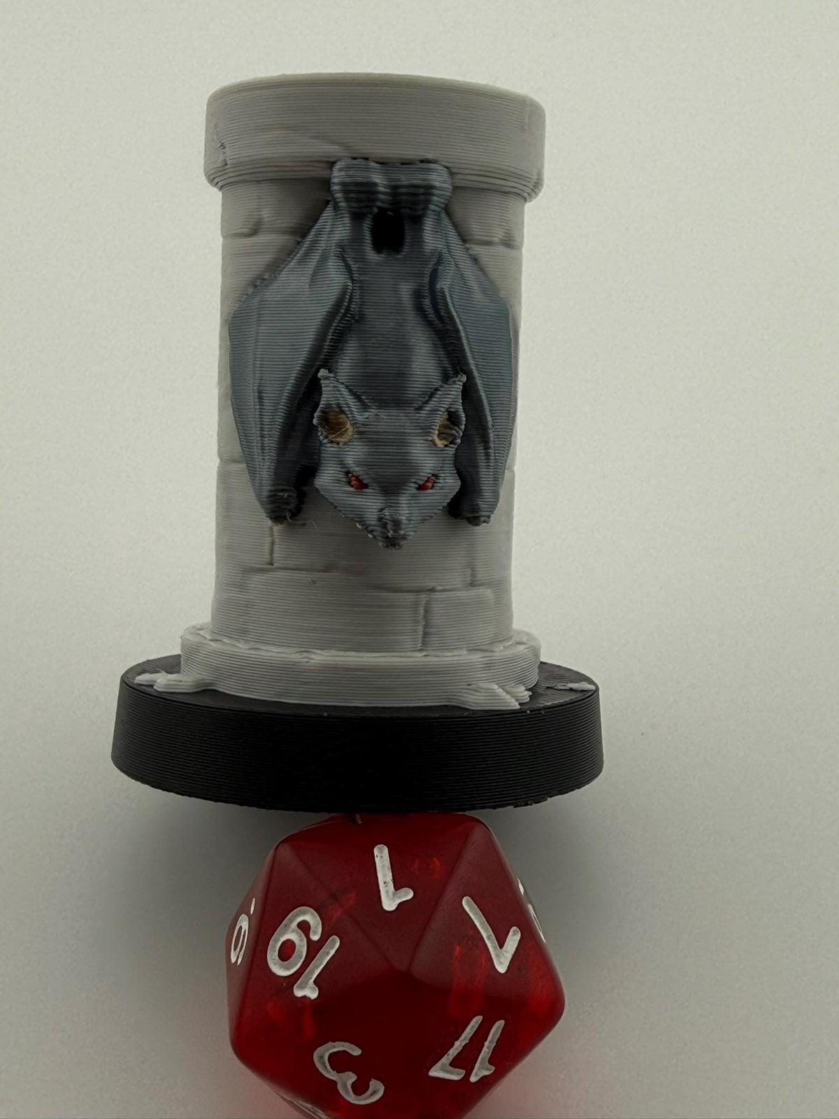 3D Printed Bat Token Dice and Display Holder - MTG Commander Accessory