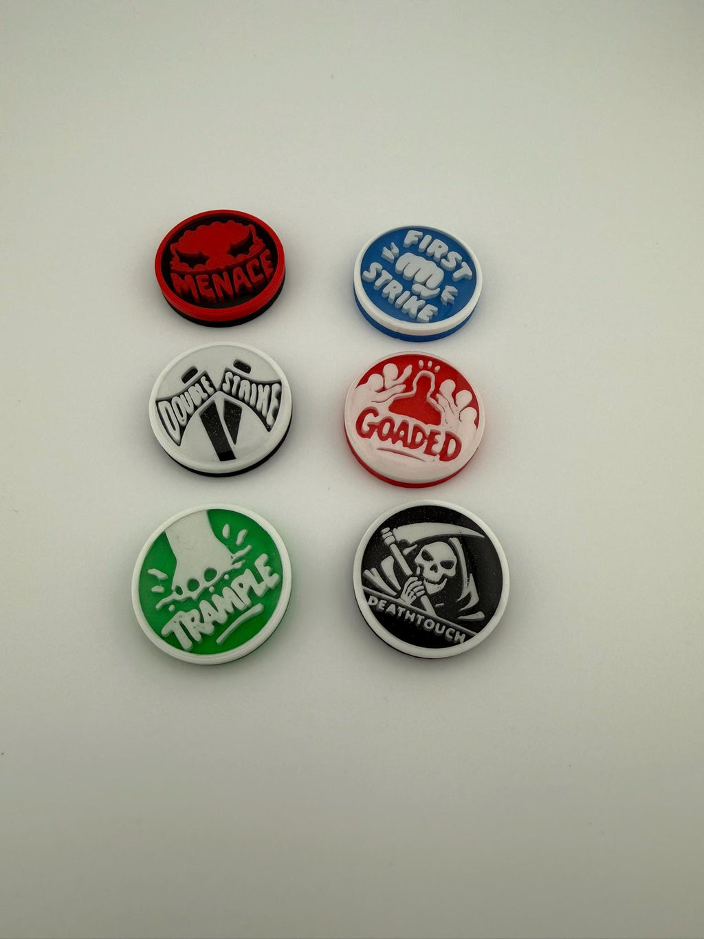 Magic the Gathering Combat Pressure Ability Counters – MTG Commander Keyword Counter Set of 6