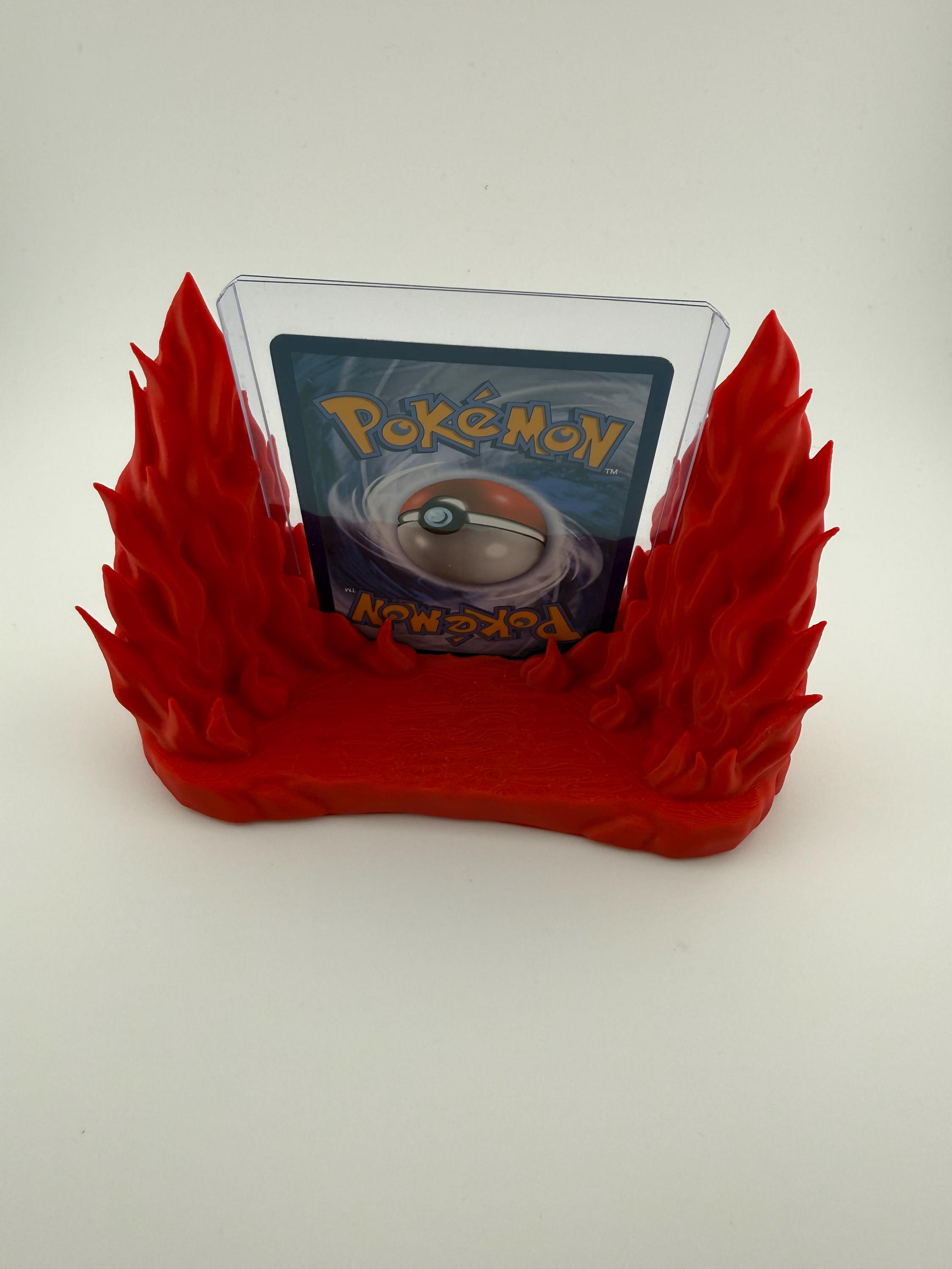 FireType / FlameThemed TCG Card Stand for Slabs & Toploaders
