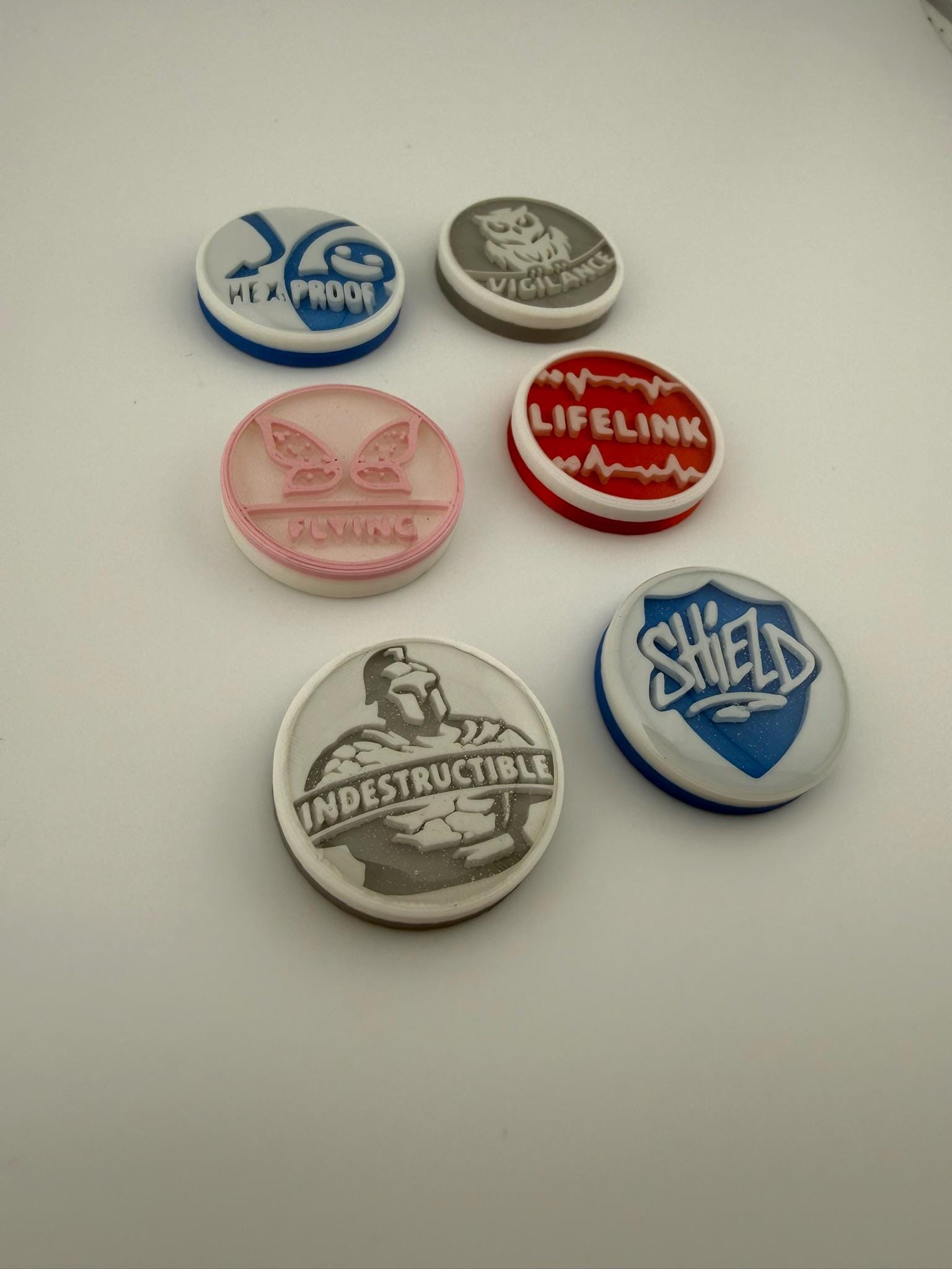 Magic the Gathering Battlefield Resilience Ability Counters – MTG Commander Keyword Counter Set of 6