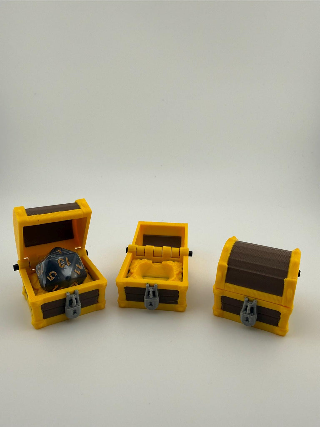 Treasure Chest Dice Holder MTG Token Box DnD Dice Vault 3D Printed Tabletop Accessory