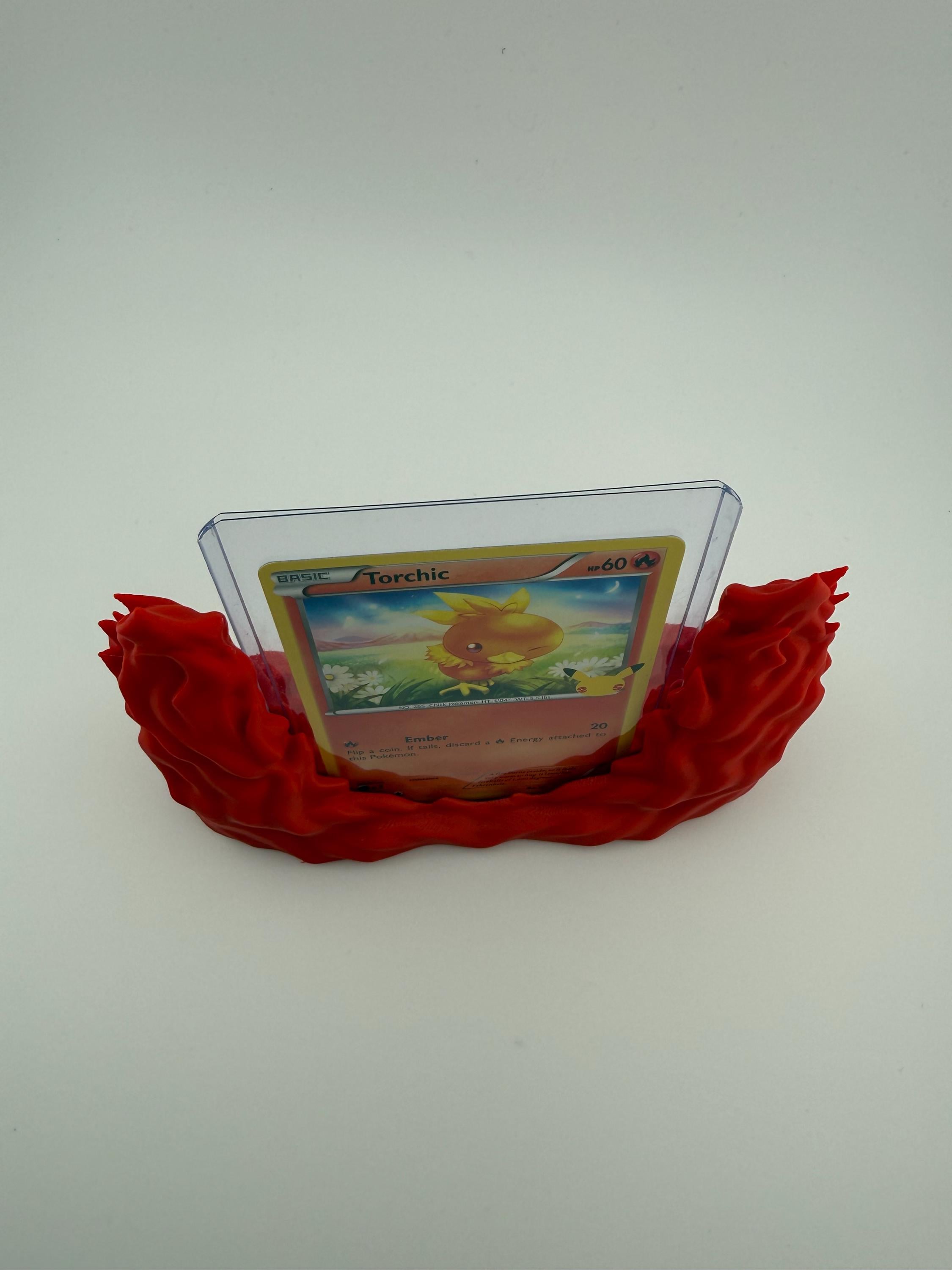 FireType / FlameThemed TCG Card Stand for Slabs & Toploaders