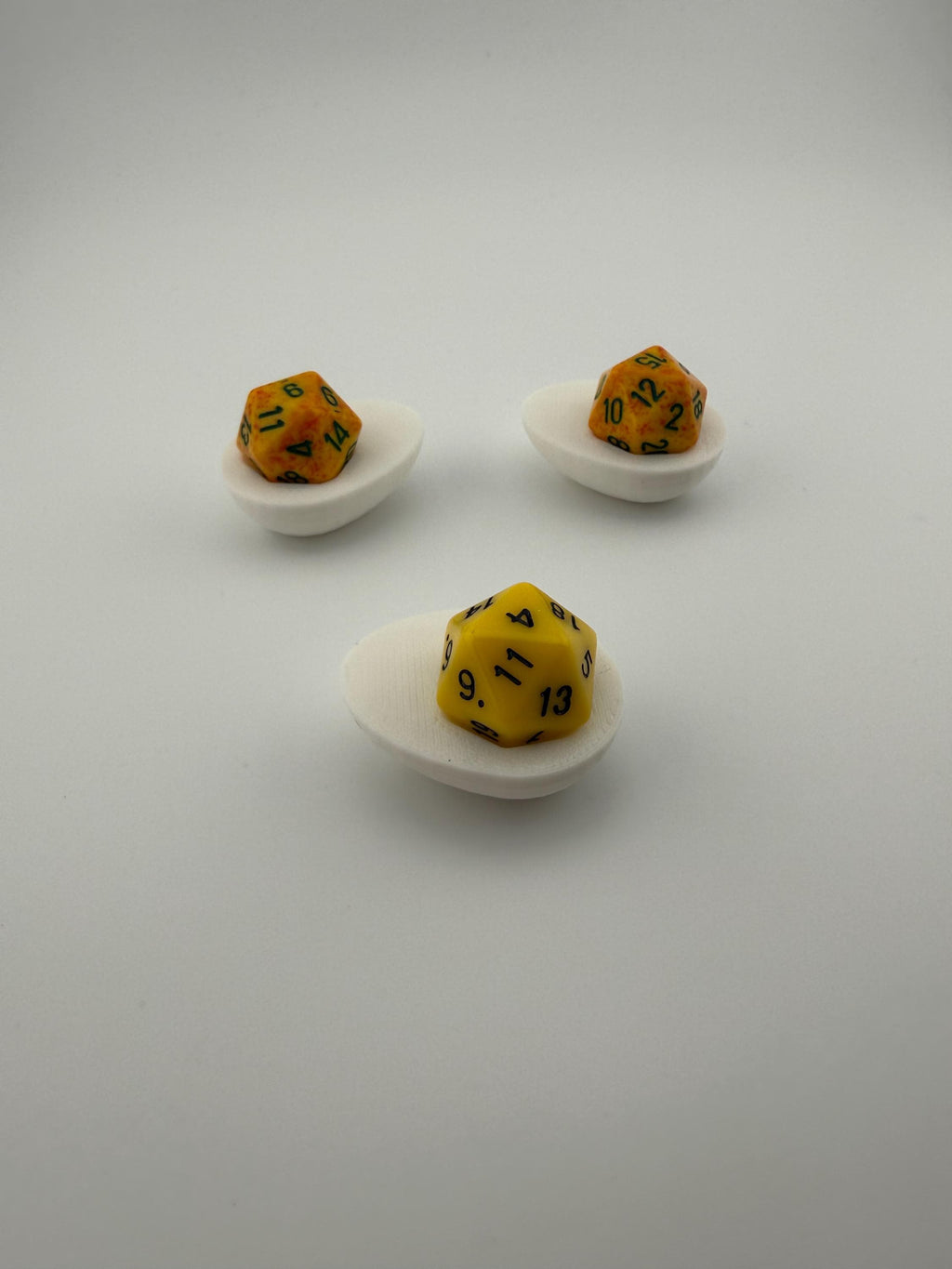 Deviled Egg D20 Dice Holder – Tabletop Gaming Accessory